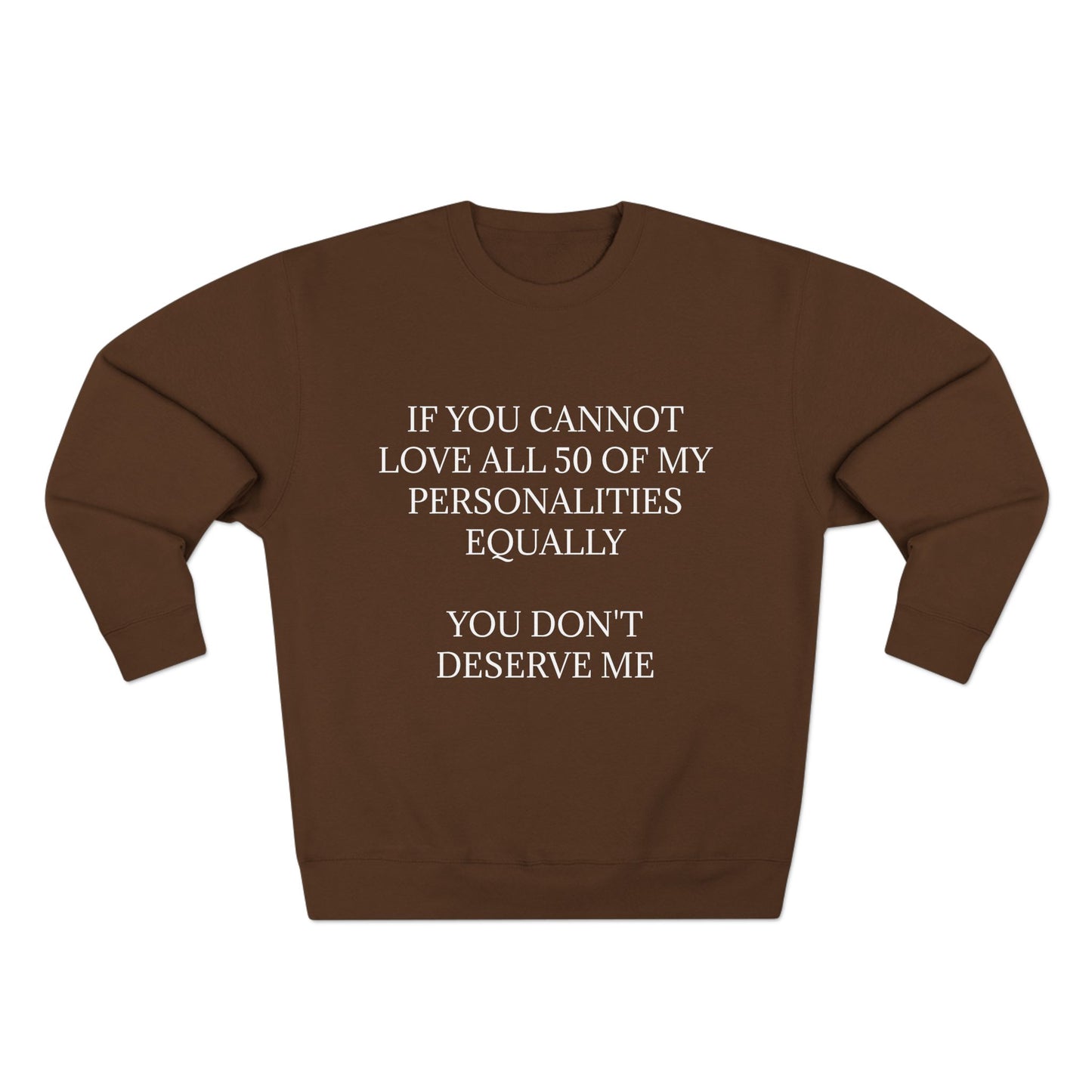 50 Personalities Unisex Crewneck Sweatshirt