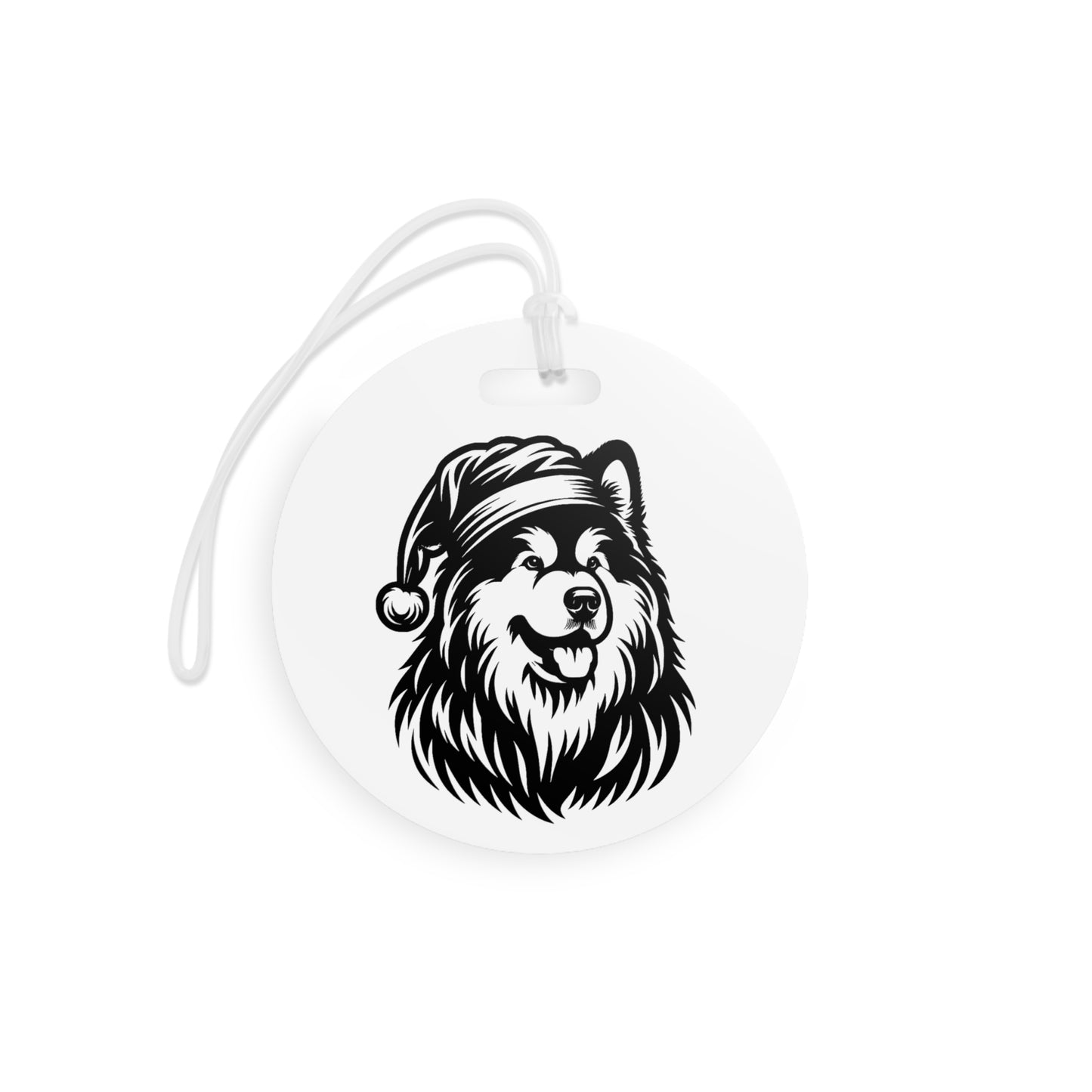 Santa Paws Malamute Luggage Tag