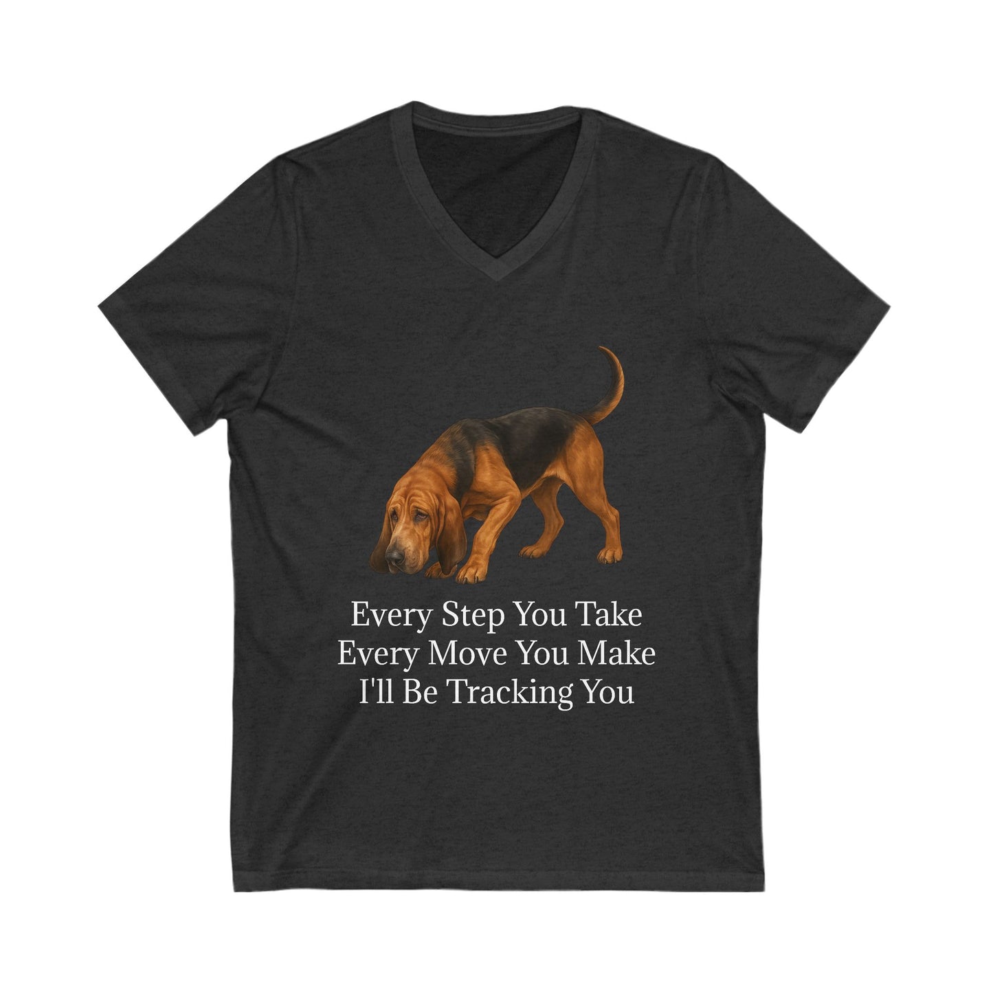 Tracking You Unisex Short Sleeve V-Neck Tee