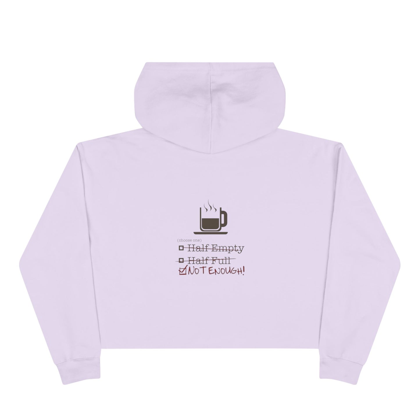 Not Enough Women's Crop Hoodie