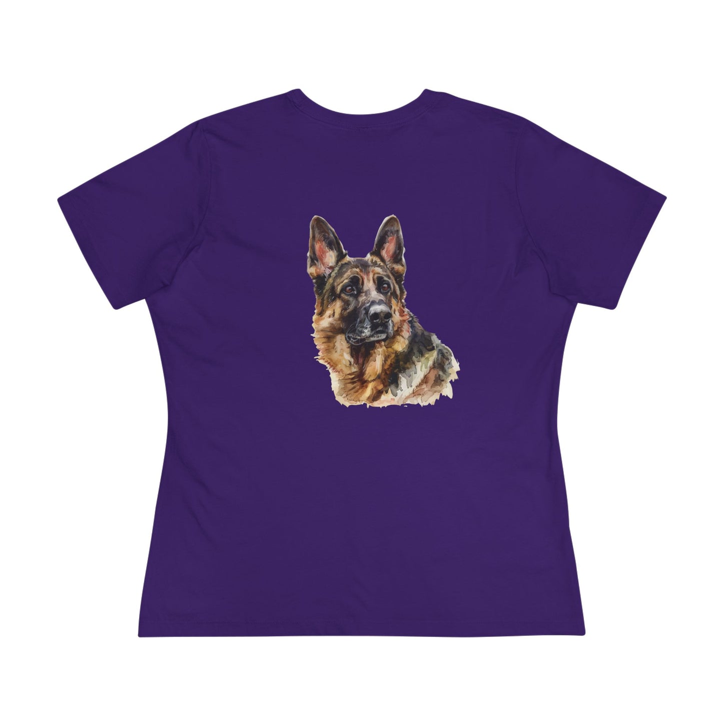 German Shepherd Head Women's Short Sleeve Crewneck Tee