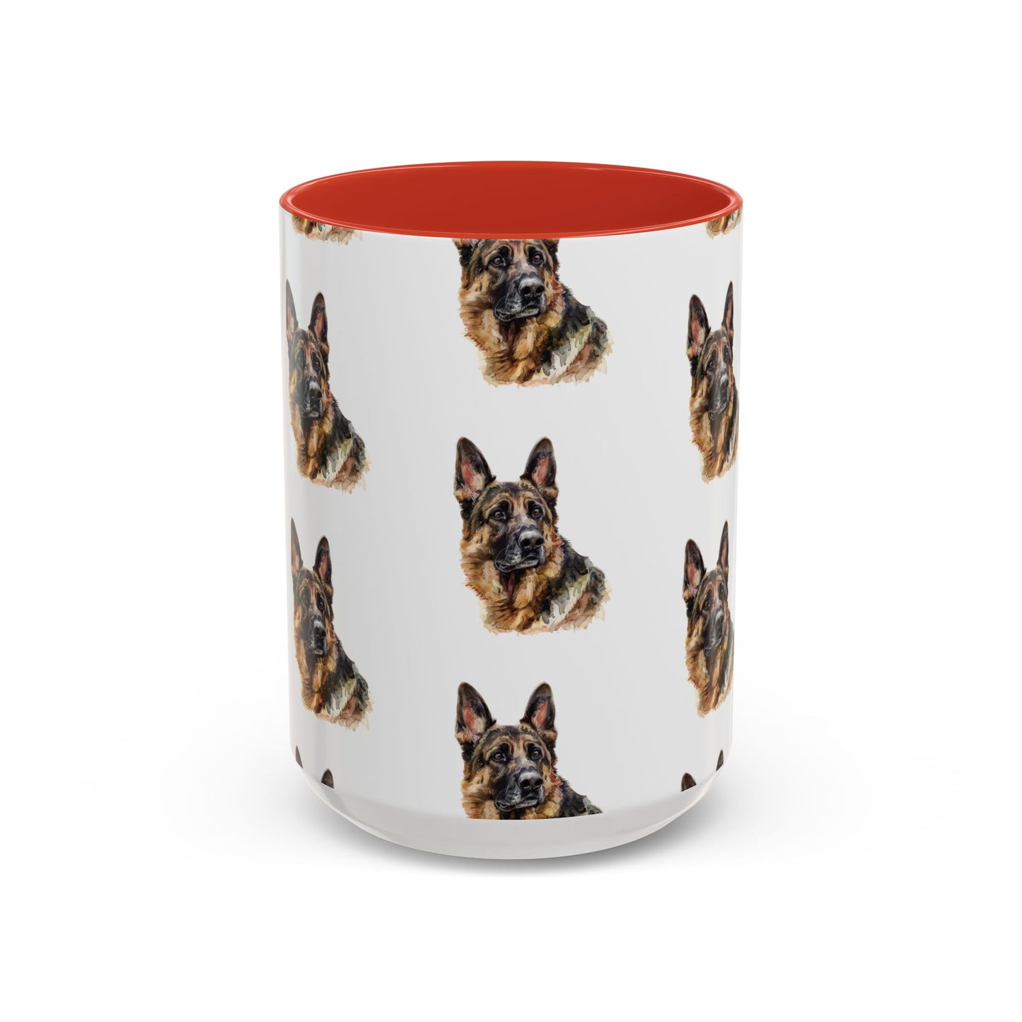 German Shepherd Head 2-Tone Coffee Mug