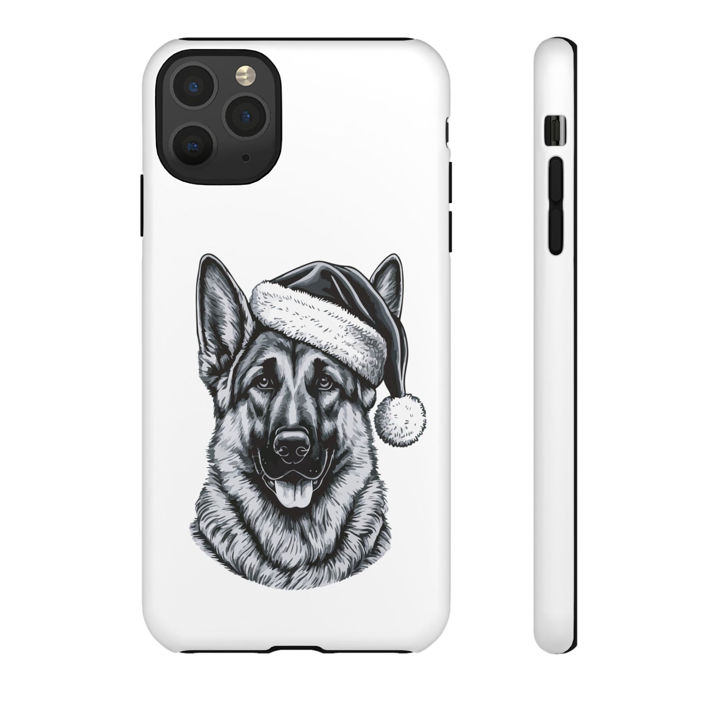 Santa Paws German Shepherd iPhone Case
