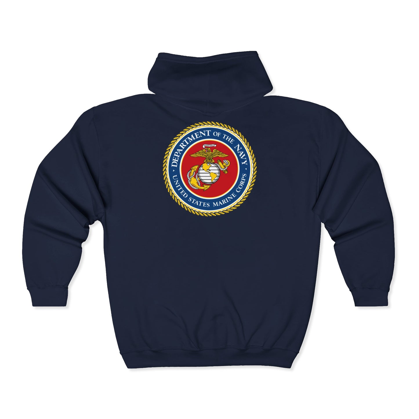 US Marine Corps Unisex Full Zip Hoodie