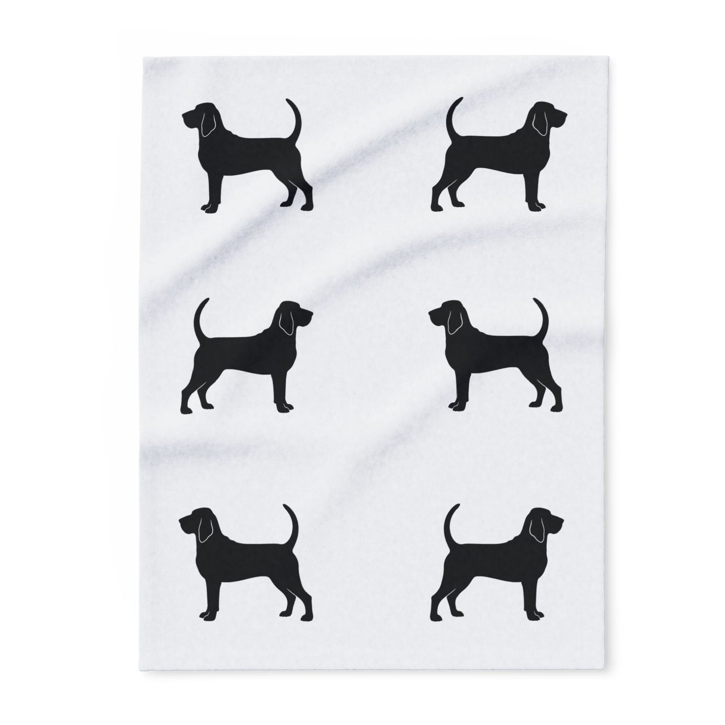 Bloodhound Silhouette Arctic Fleece Blanket