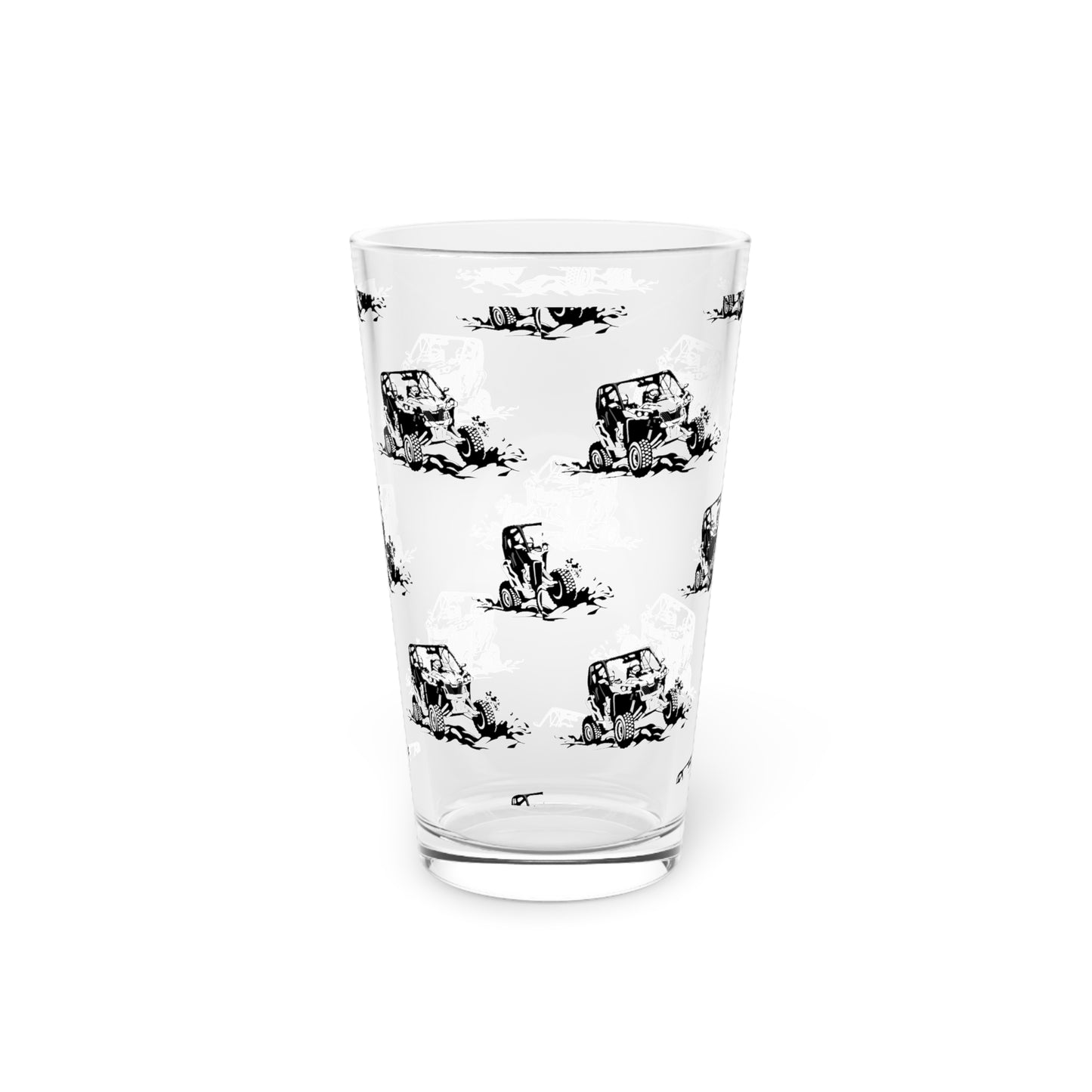 Slingin' Mud Side By Side Drinking Glass