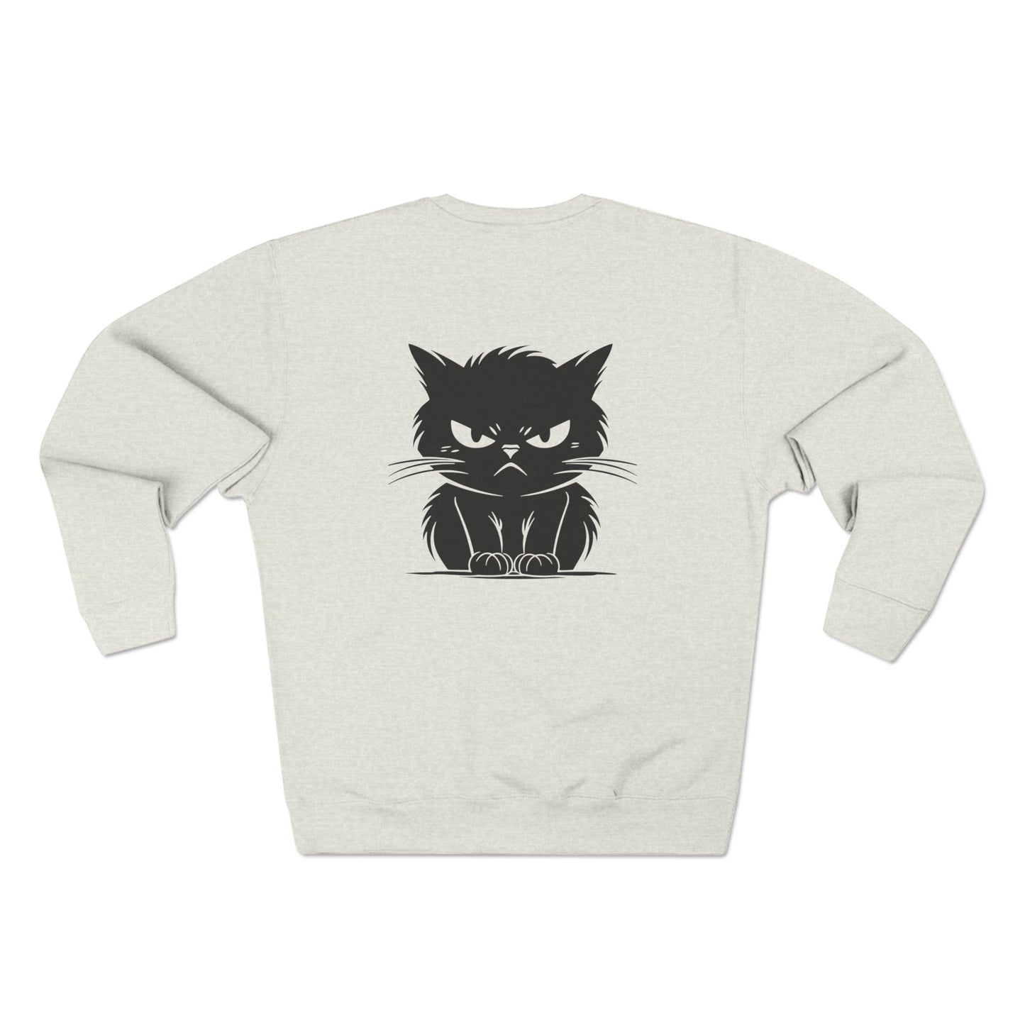 Angry Cat Unisex Crewneck Sweatshirt