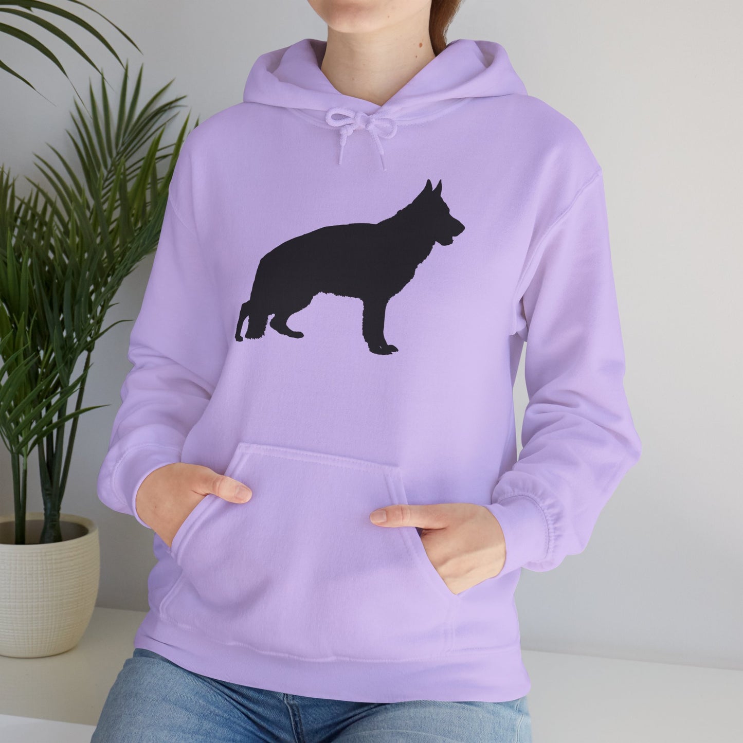 German Shepherd Silhouette Unisex Hoodie