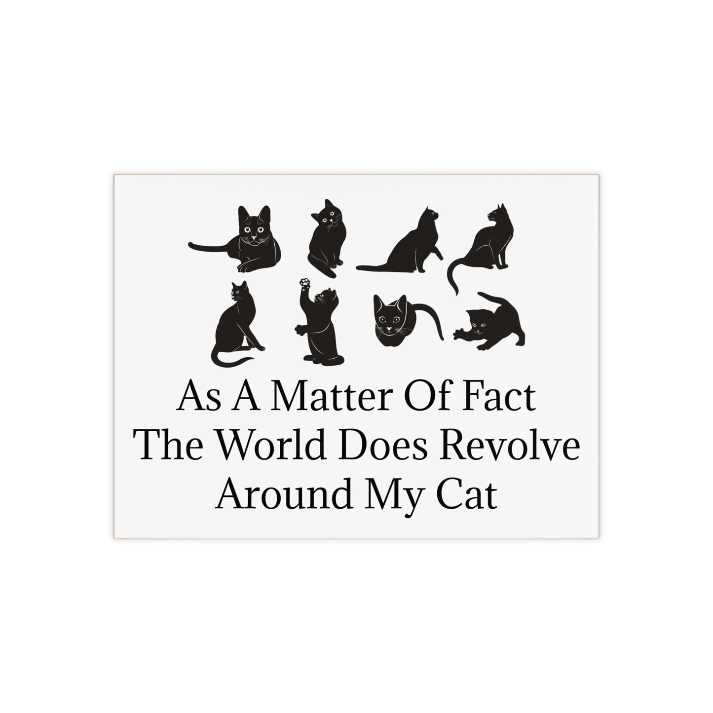 Matter Of Fact Cat Ceramic Photo Tile