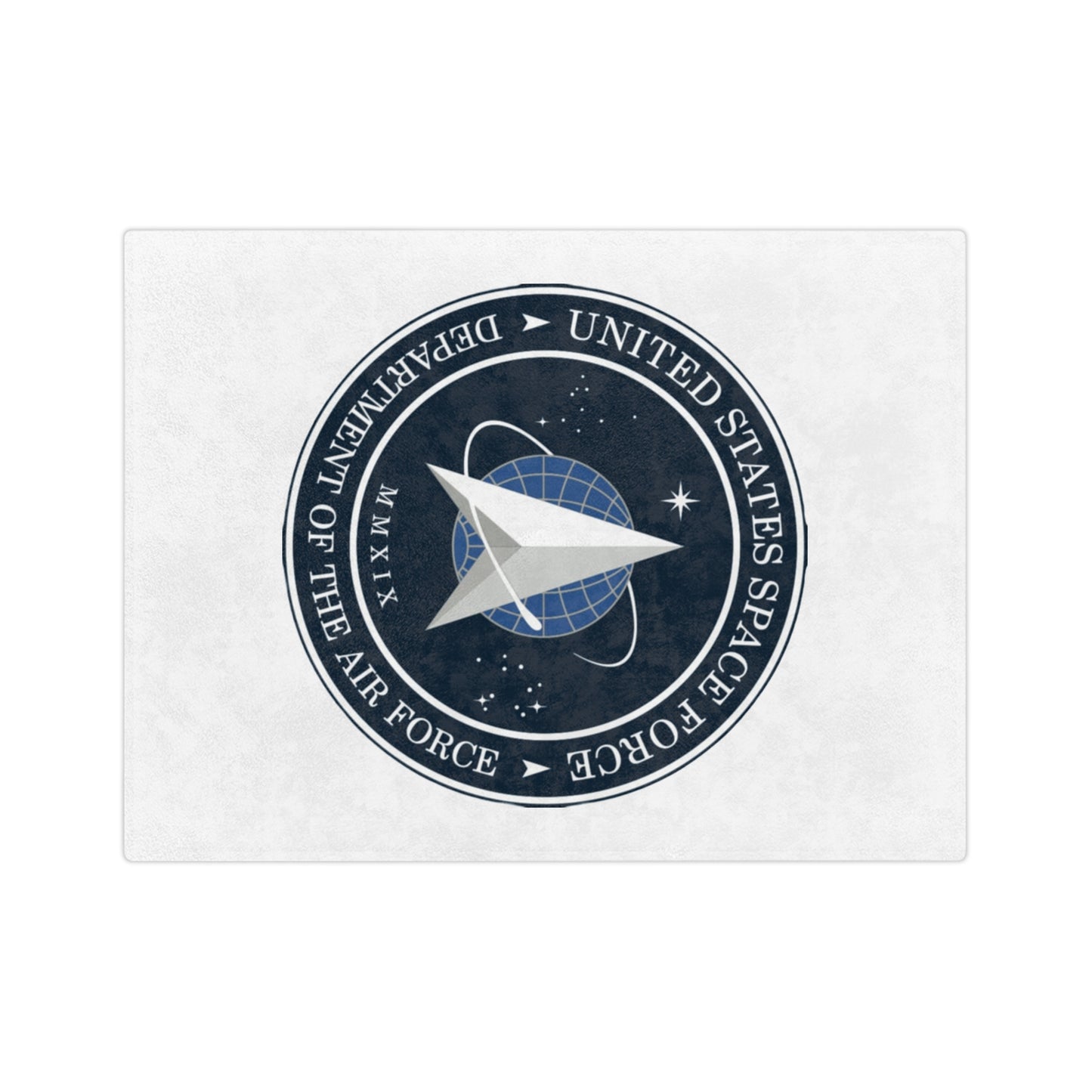 US Space Force Velveteen Microfiber Blanket