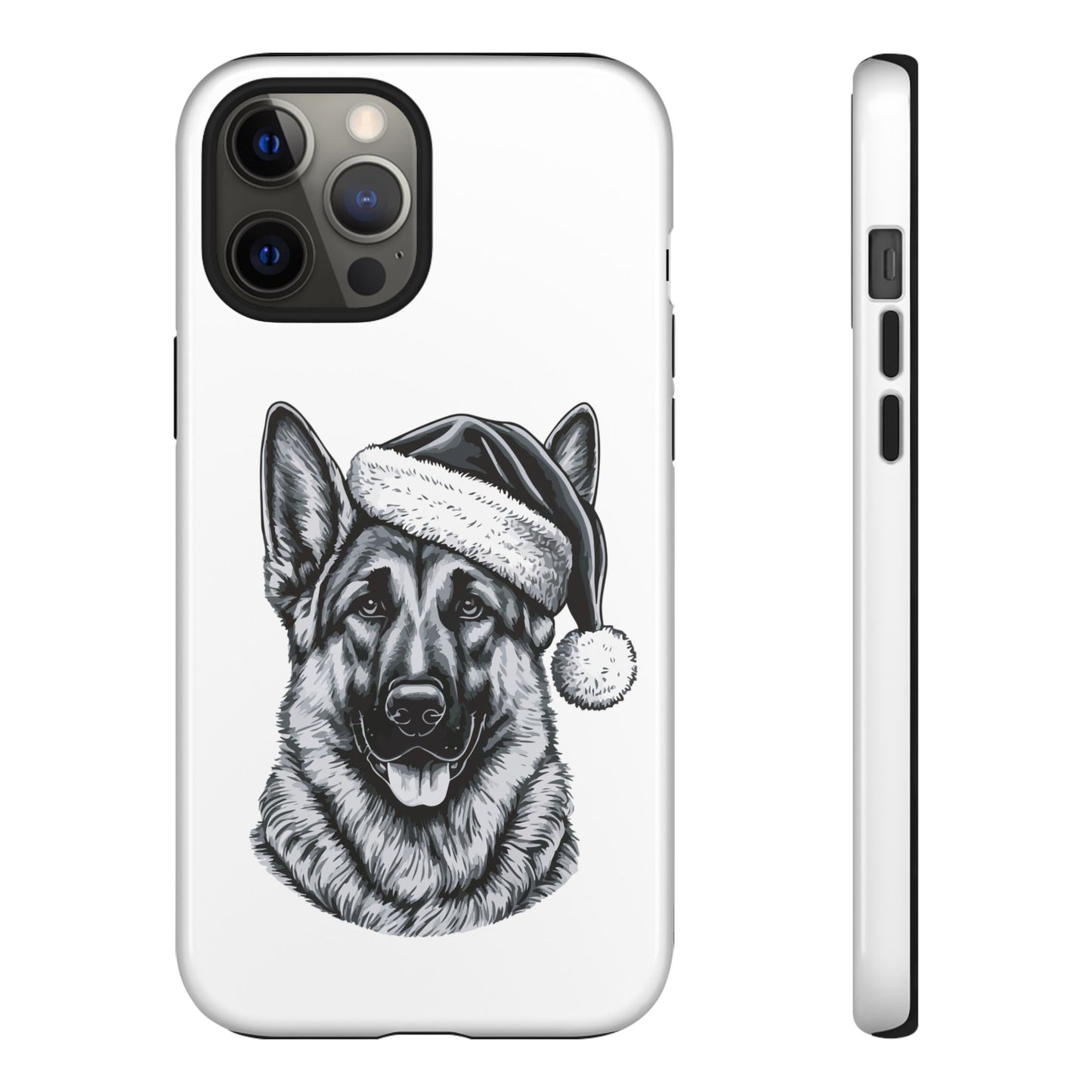 Santa Paws German Shepherd iPhone Case