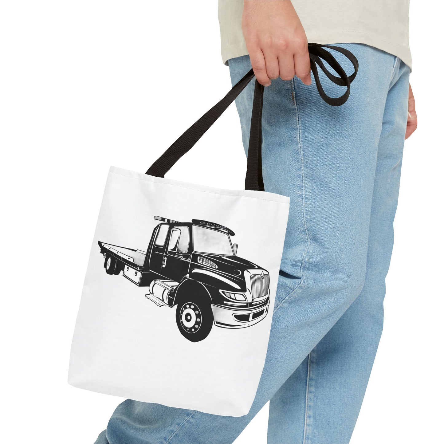 Flatbed Tow Truck Tote Bag