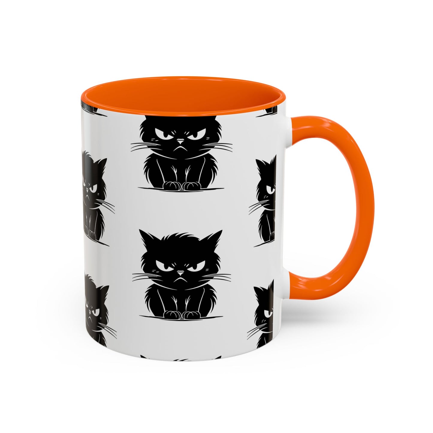 Angry Cat 2-Tone Coffee Mug