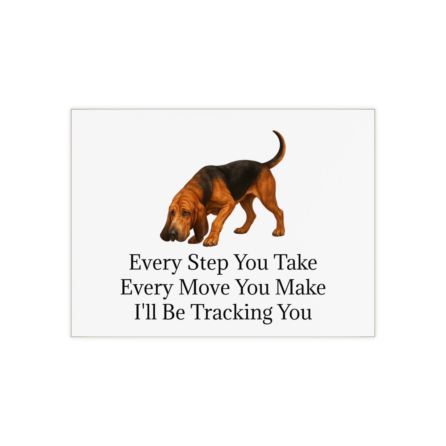 Tracking You Ceramic Photo Tile