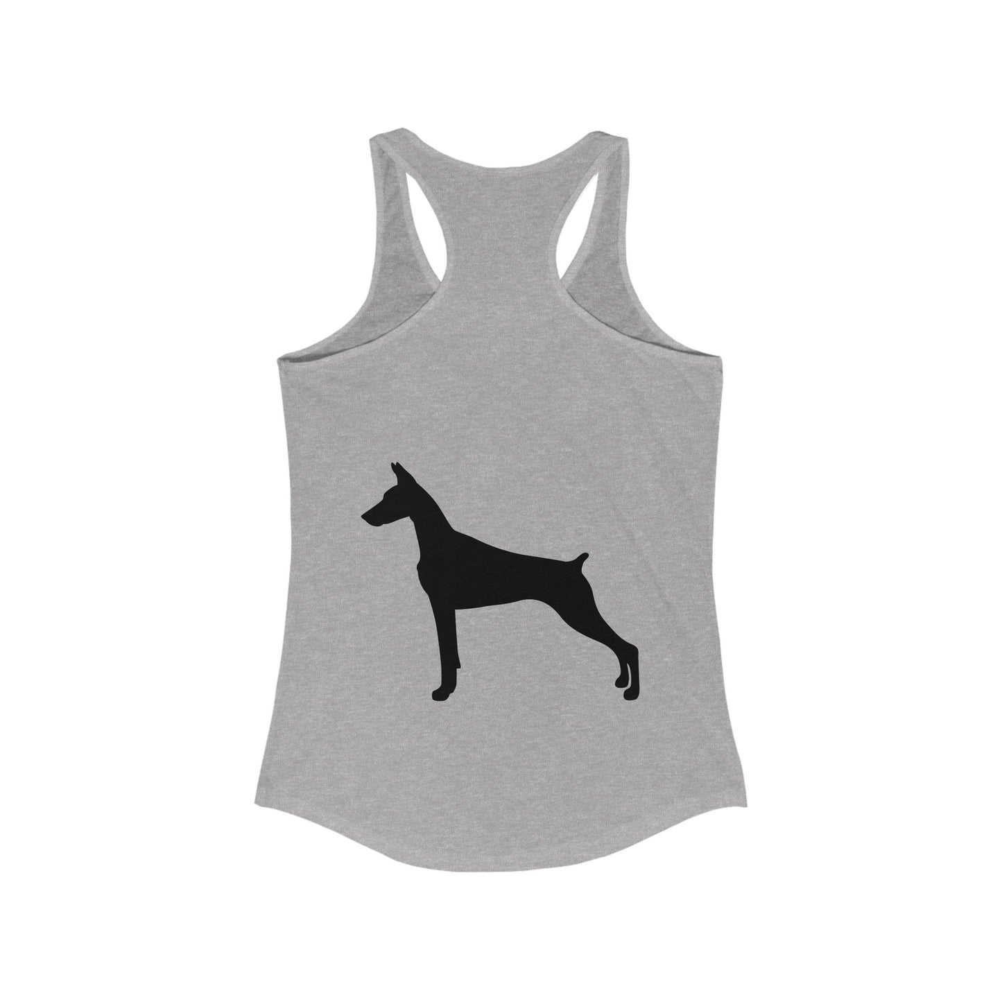 Doberman Silhouette Women's Racerback Tank