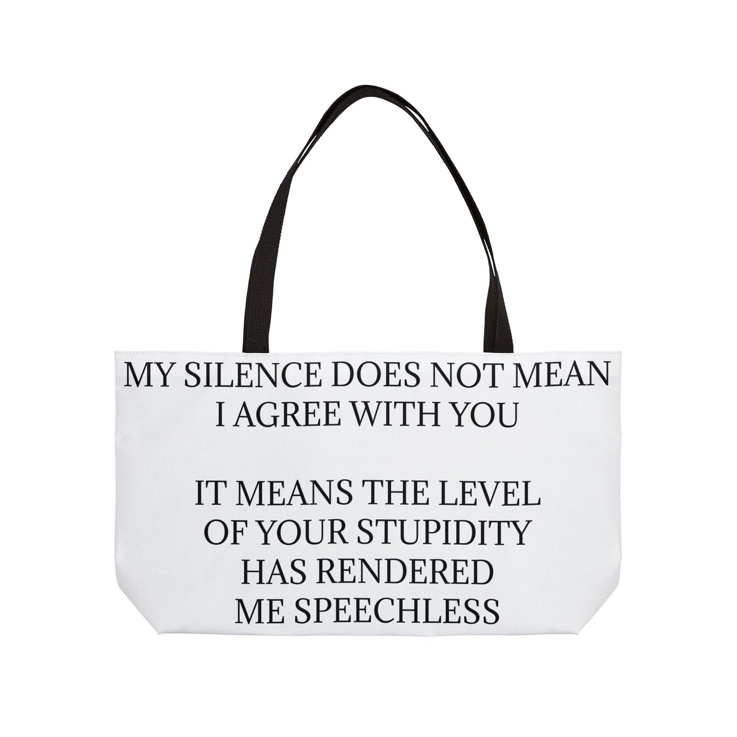 Speechless Weekender Tote Bag