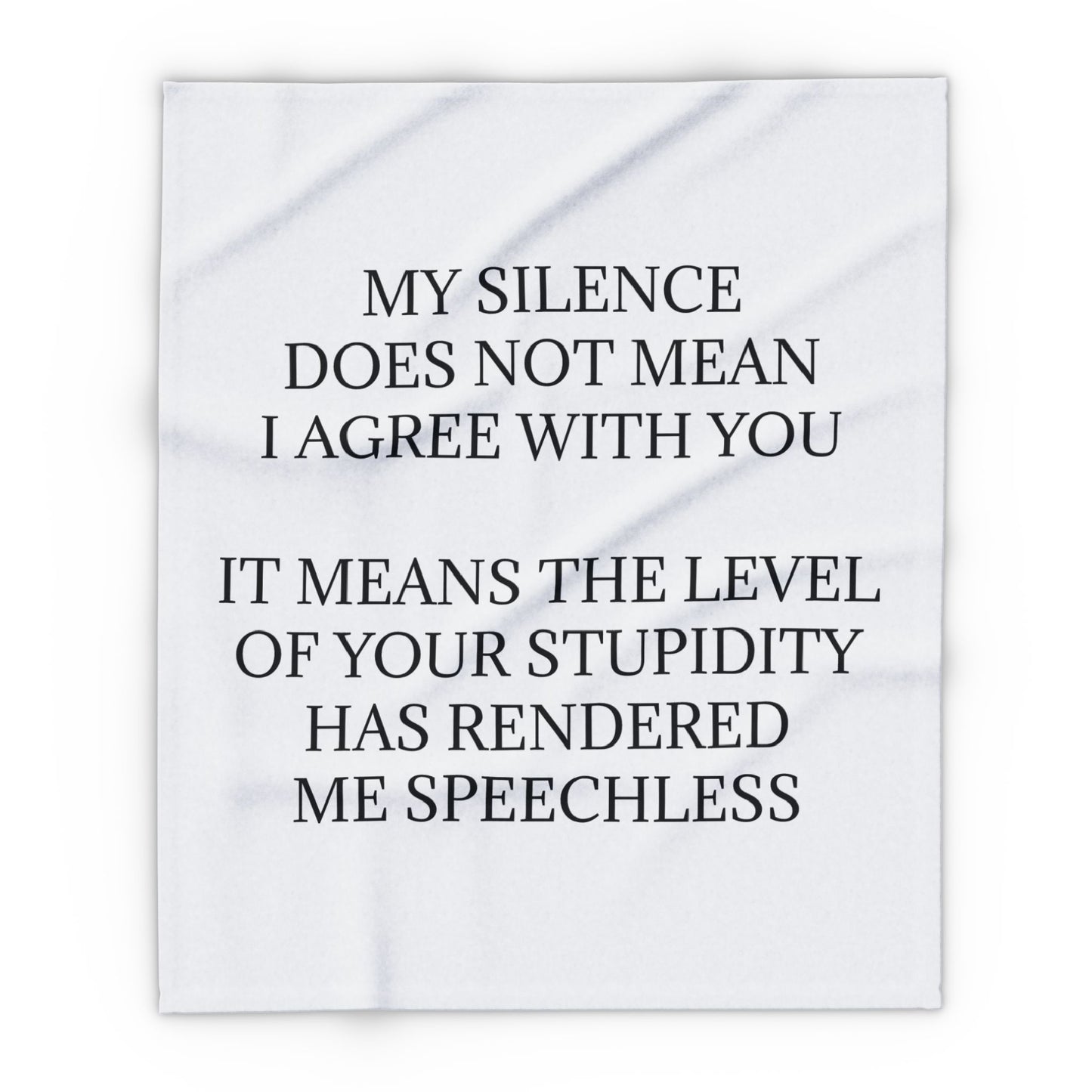 Speechless Arctic Fleece Blanket