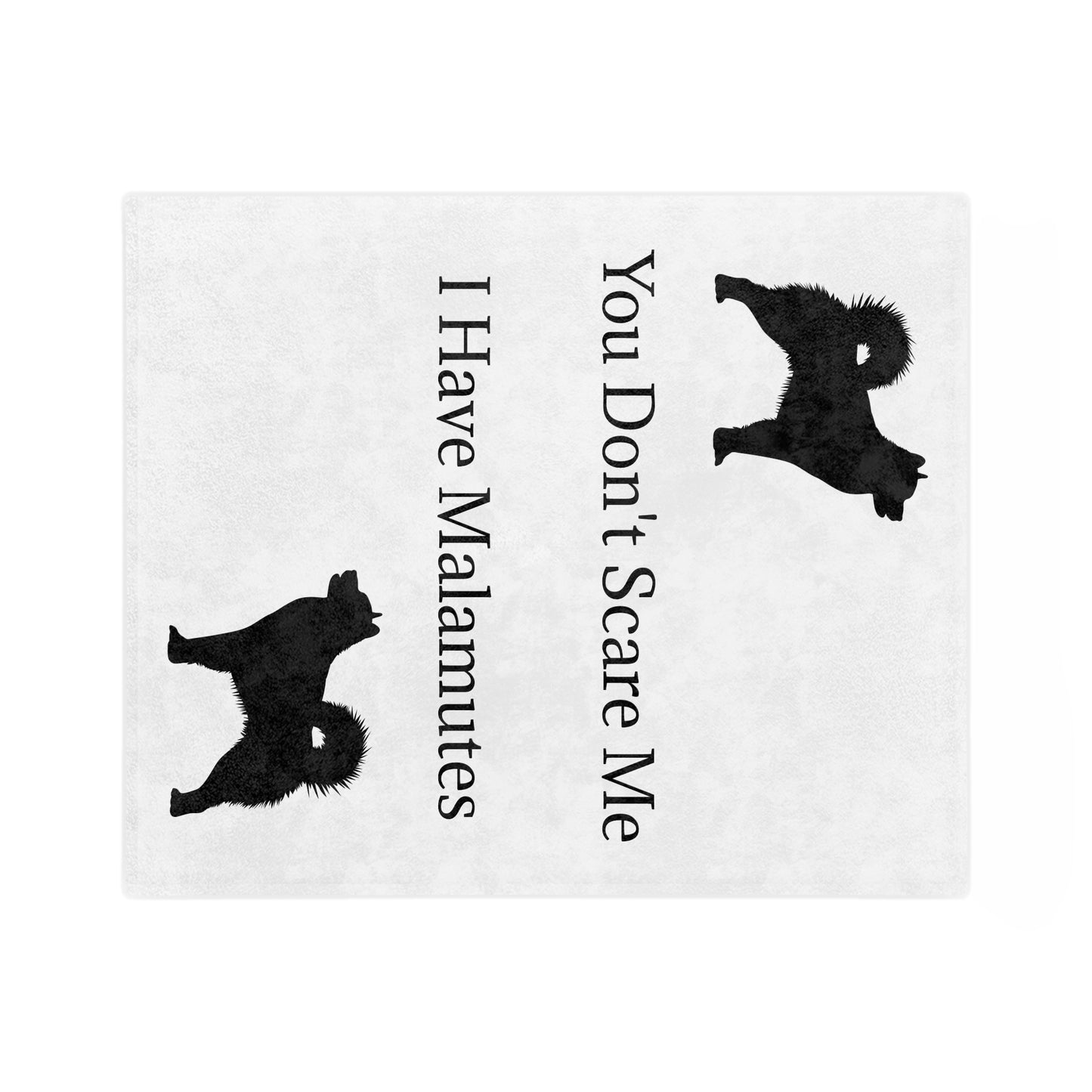 You Don't Scare Me Velveteen Microfiber Blanket