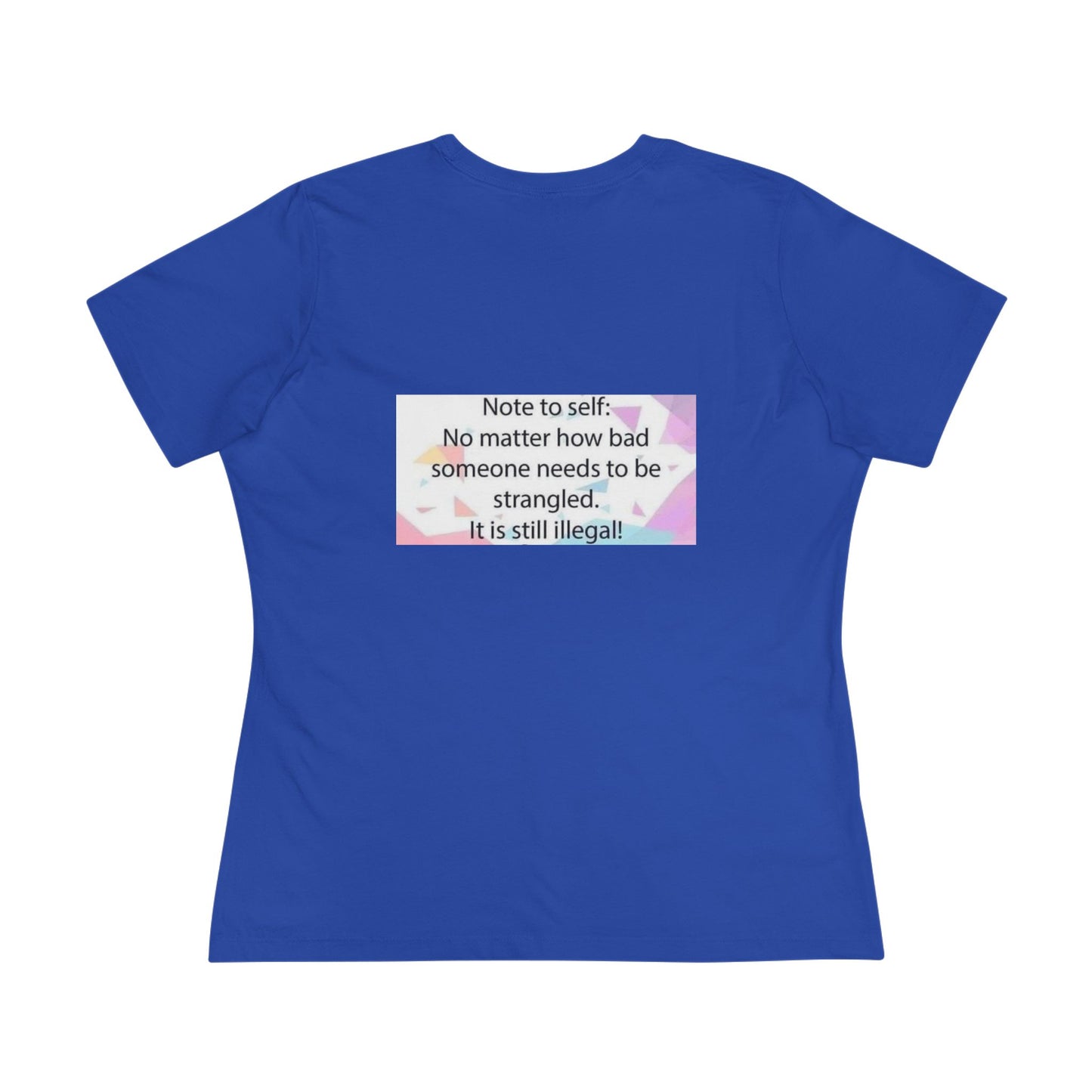 Note To Self Women's Short Sleeve Crewneck Tee