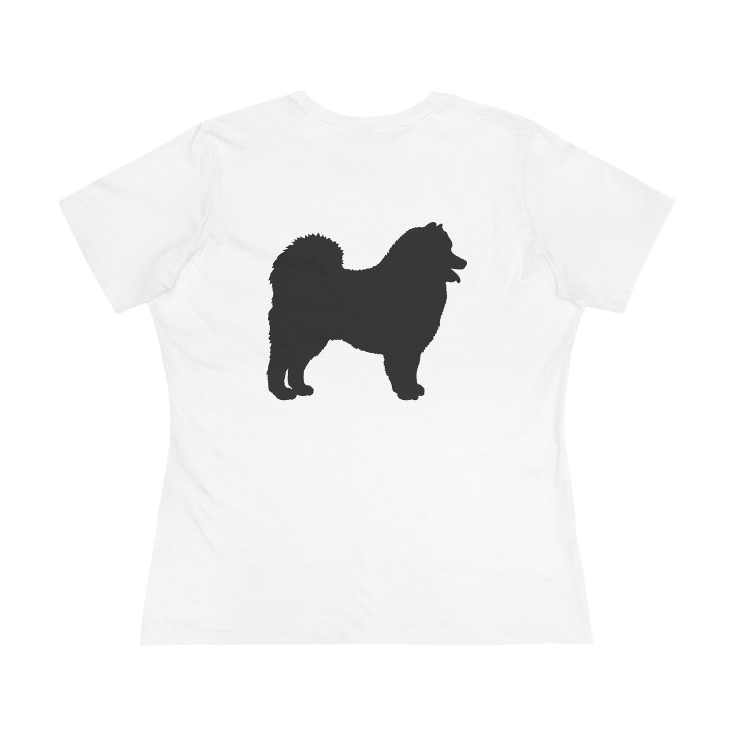 Samoyed Silhouette Women's Short Sleeve Crewneck Tee