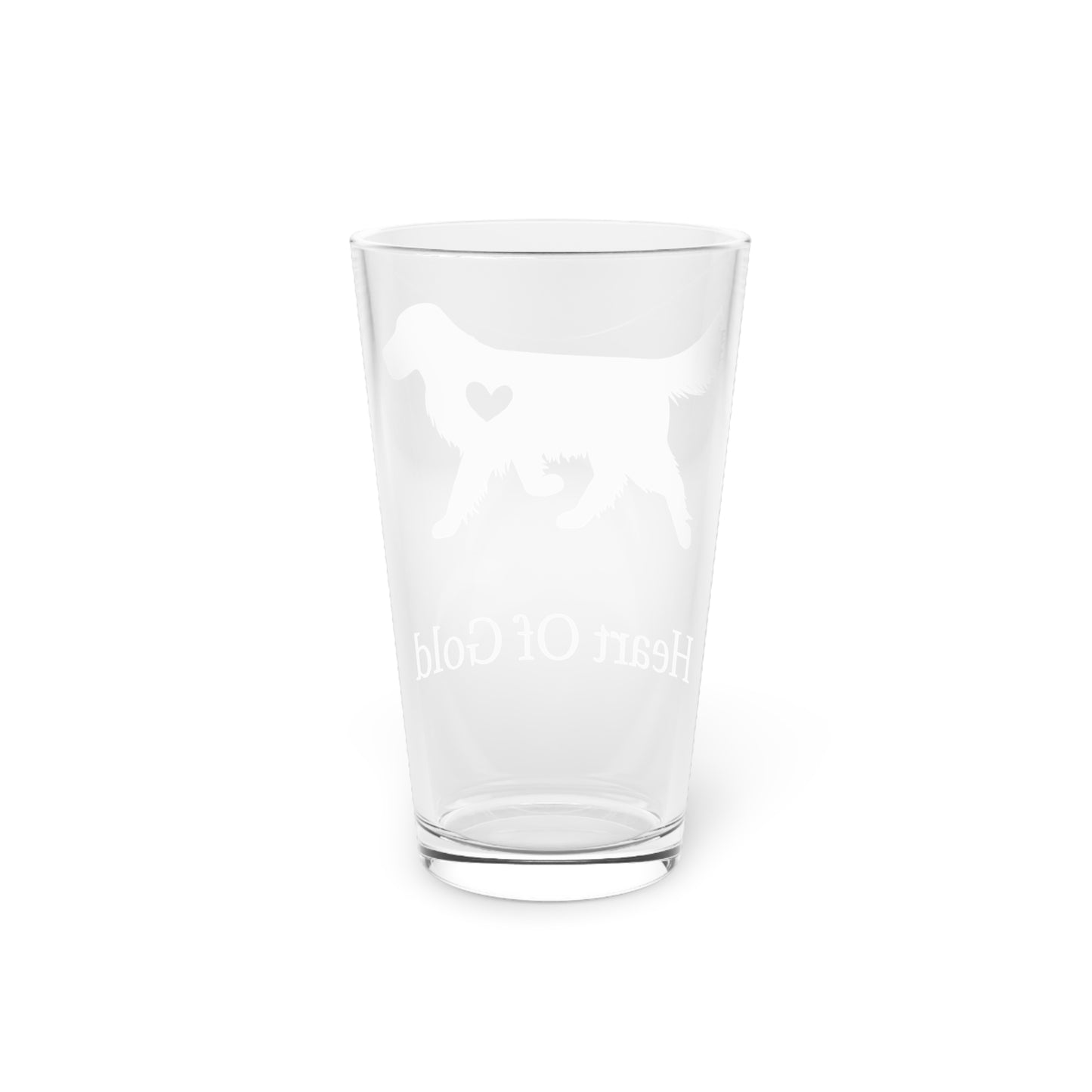 Heart Of Gold Drinking Glass