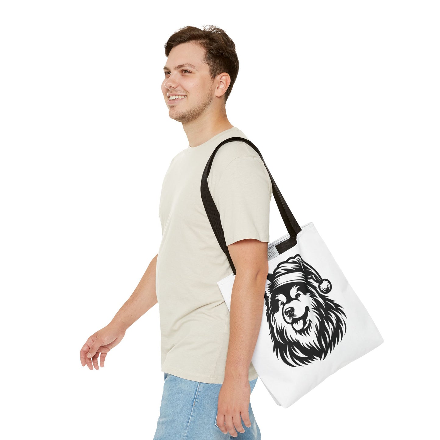 Santa Paws Malamute Tote Bag