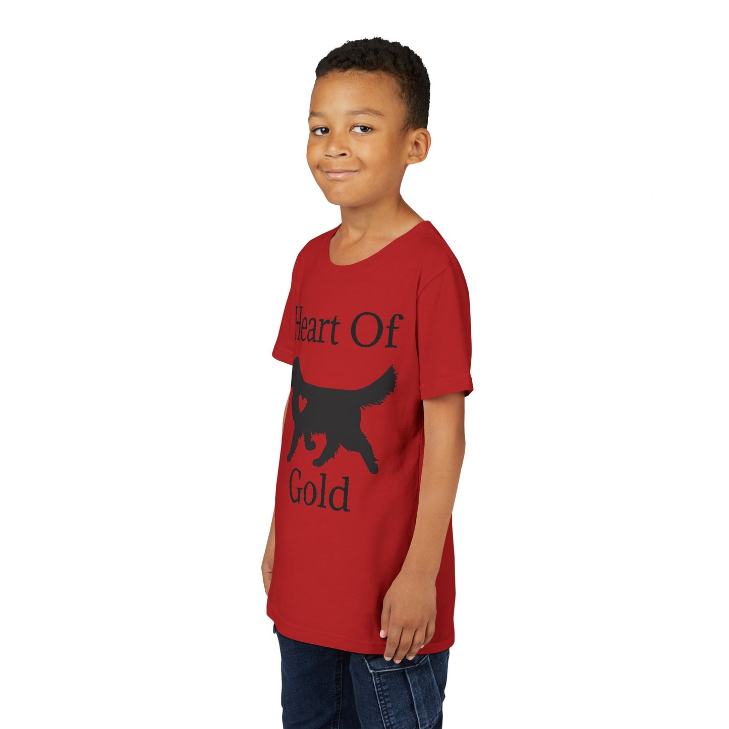 Heart Of Gold Youth Unisex Short Sleeve Crewneck Tee