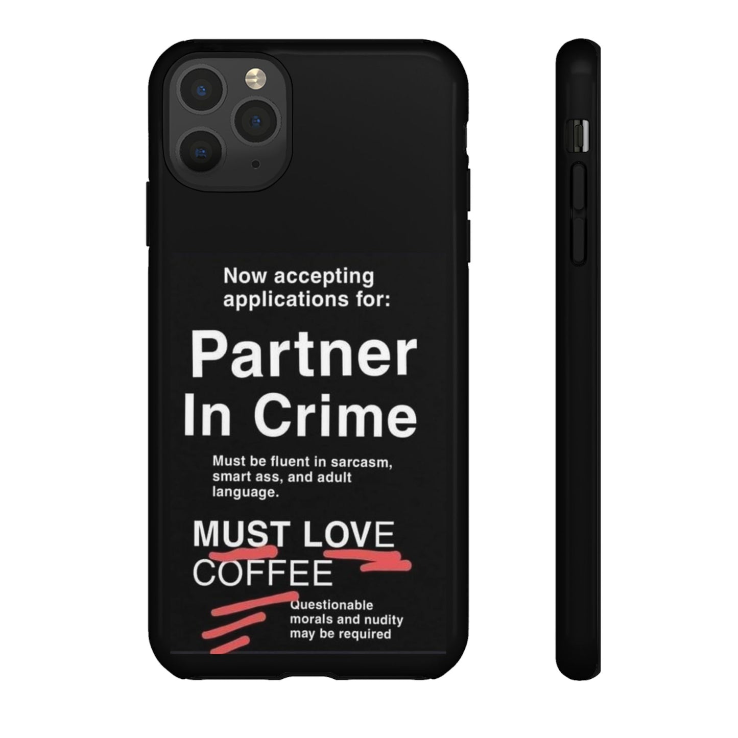 Partner In Crime iPhone Case