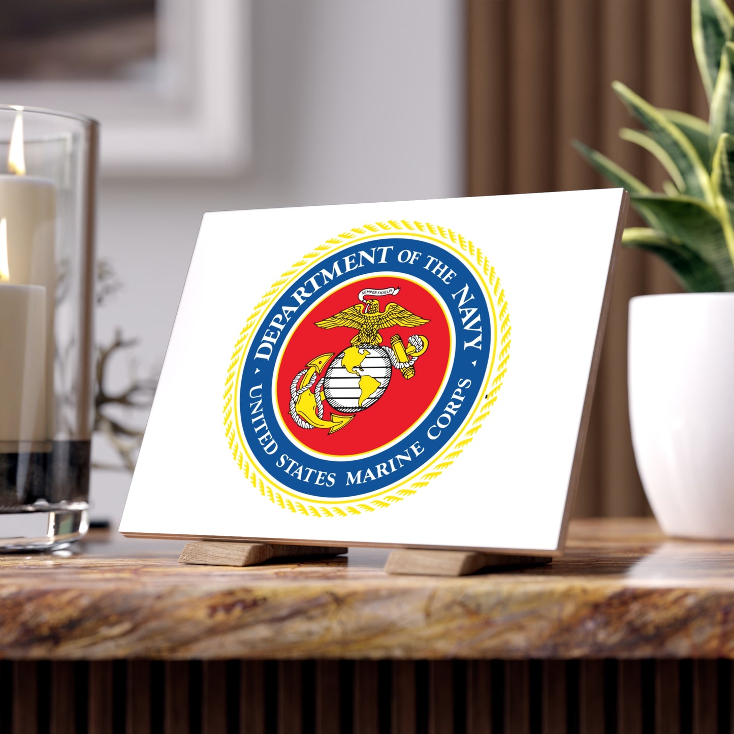 US Marine Corps Ceramic Photo Tile