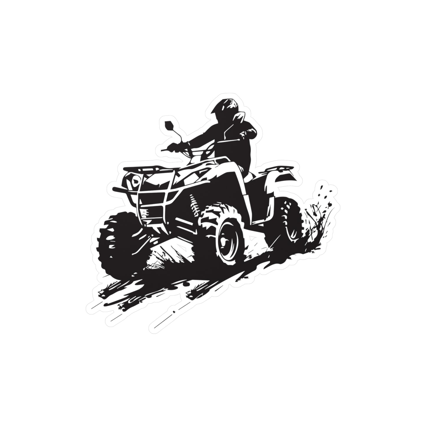 Slingin' Mud Quad Vinyl Decal