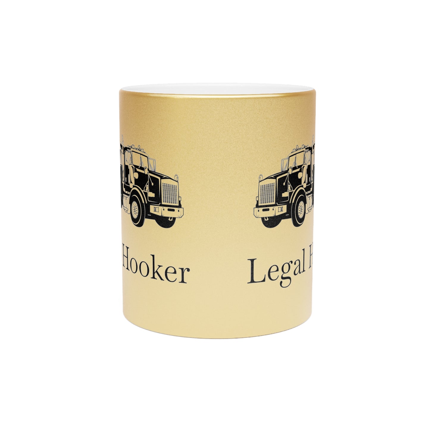Legal H**ker Heavy Tow Truck Metallic Coffee Mug