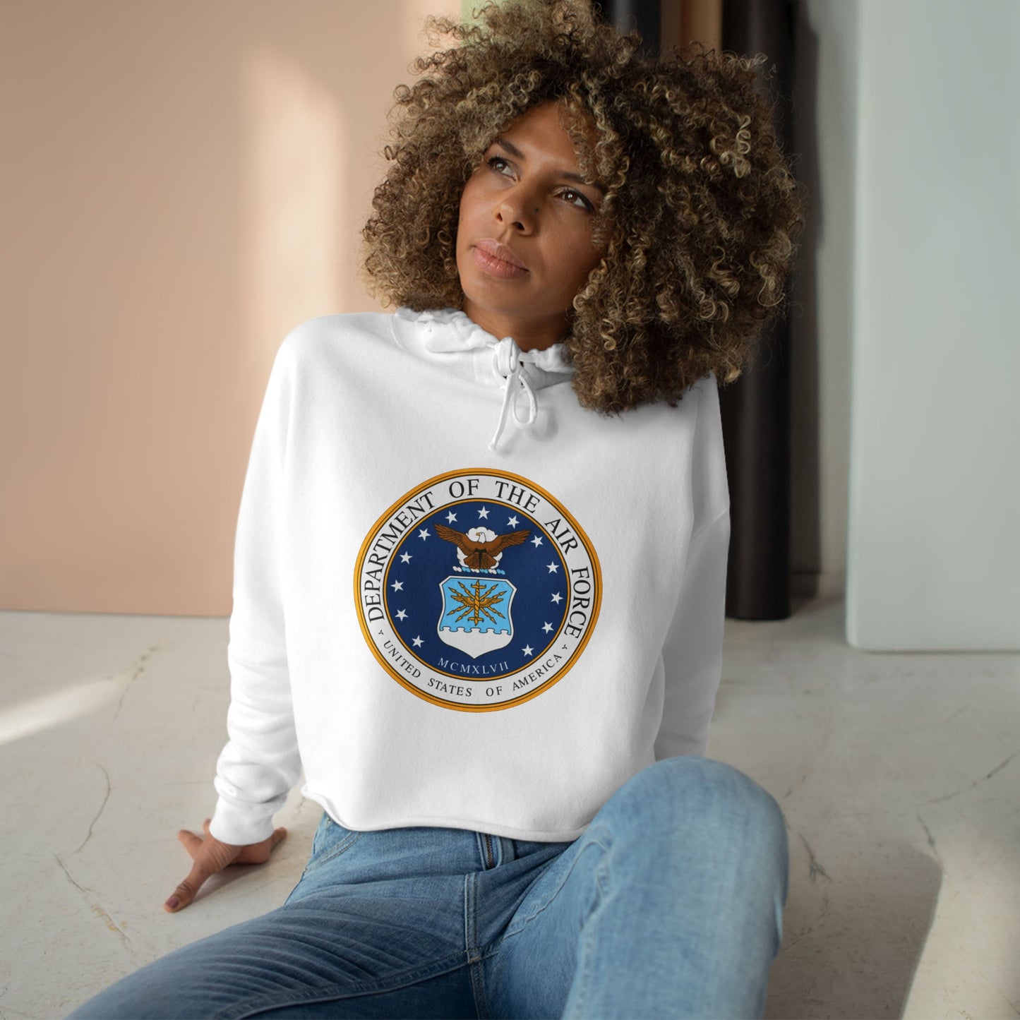 US Air Force Women's Crop Hoodie