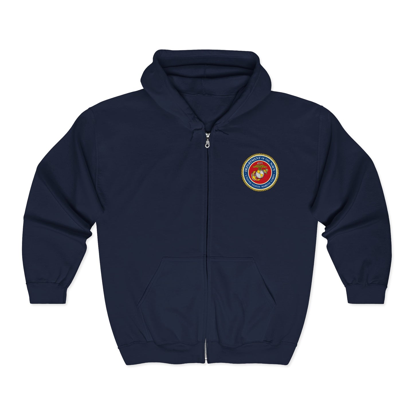 US Marine Corps Unisex Full Zip Hoodie