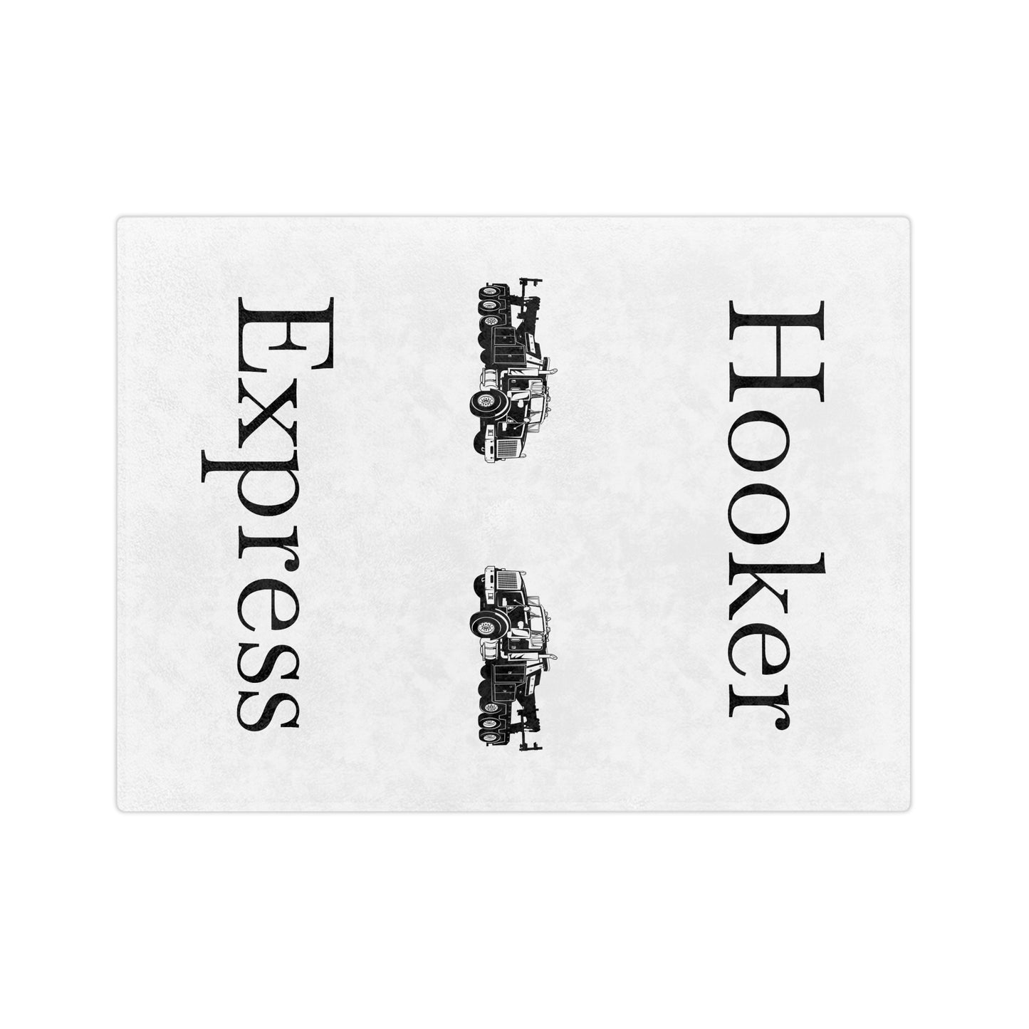 H**ker Express Heavy Tow Truck Velveteen Microfiber Blanket