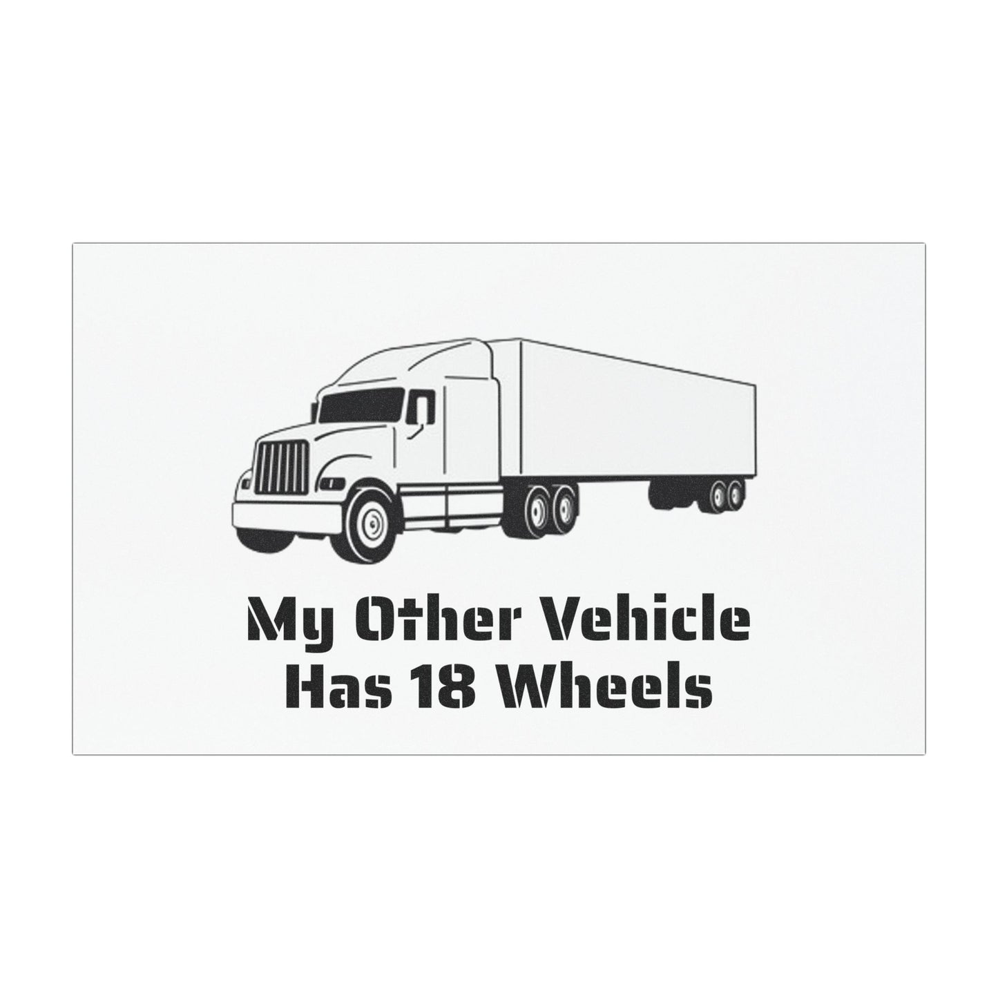 18 Wheels Indoor/Outdoor Magnet