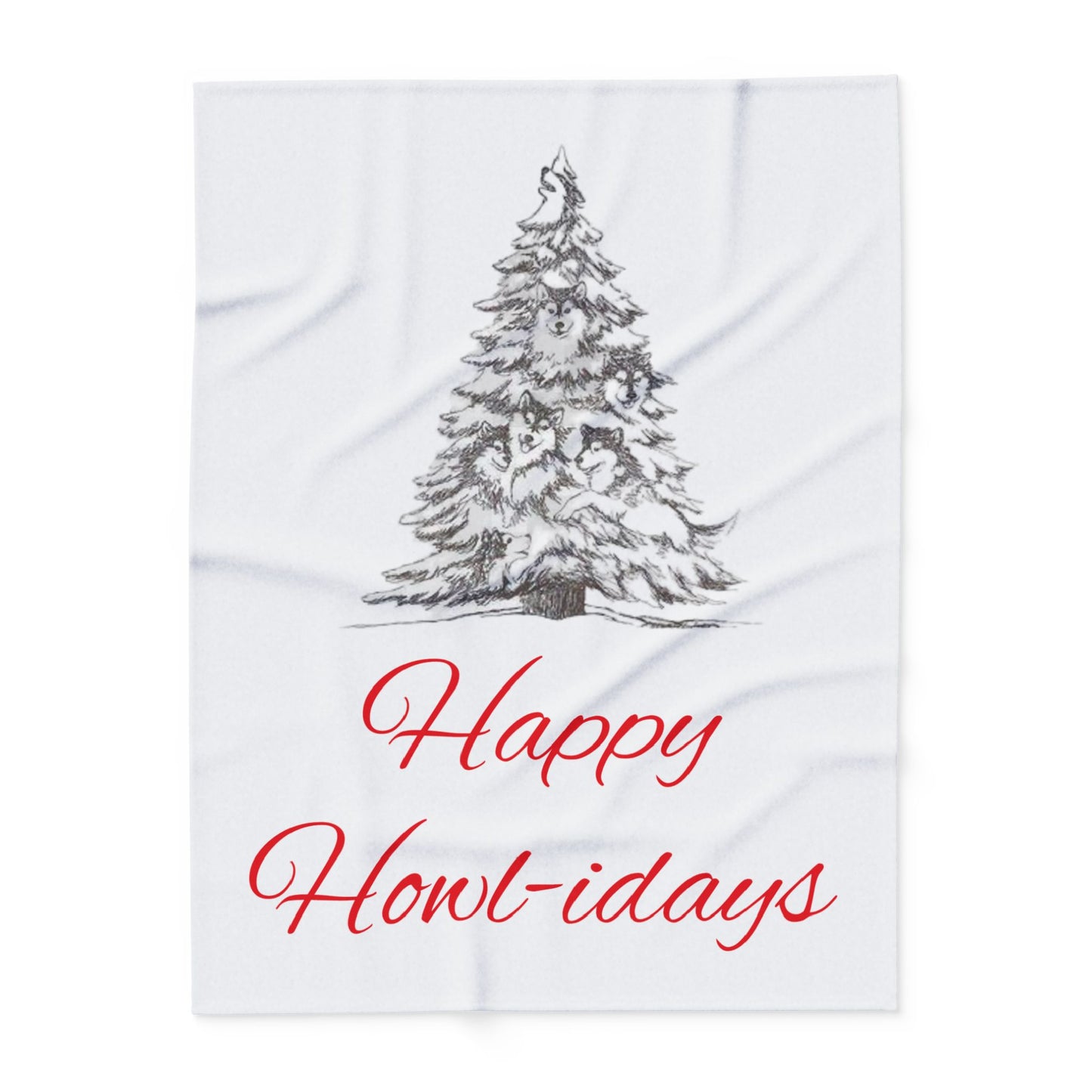 Happy Howl-idays Arctic Fleece Blanket