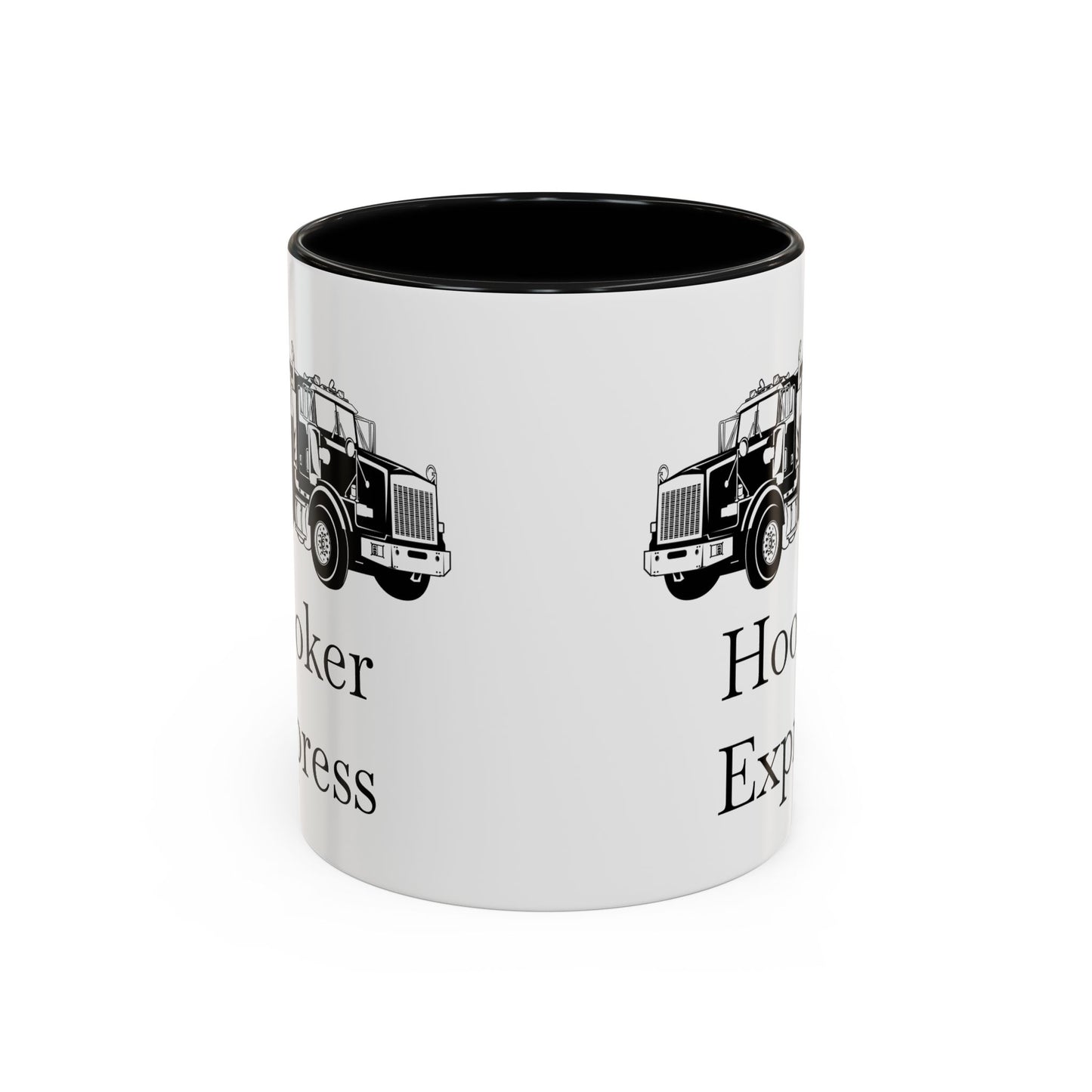 H**ker Express Heavy Tow Truck 2-Tone Coffee Mug