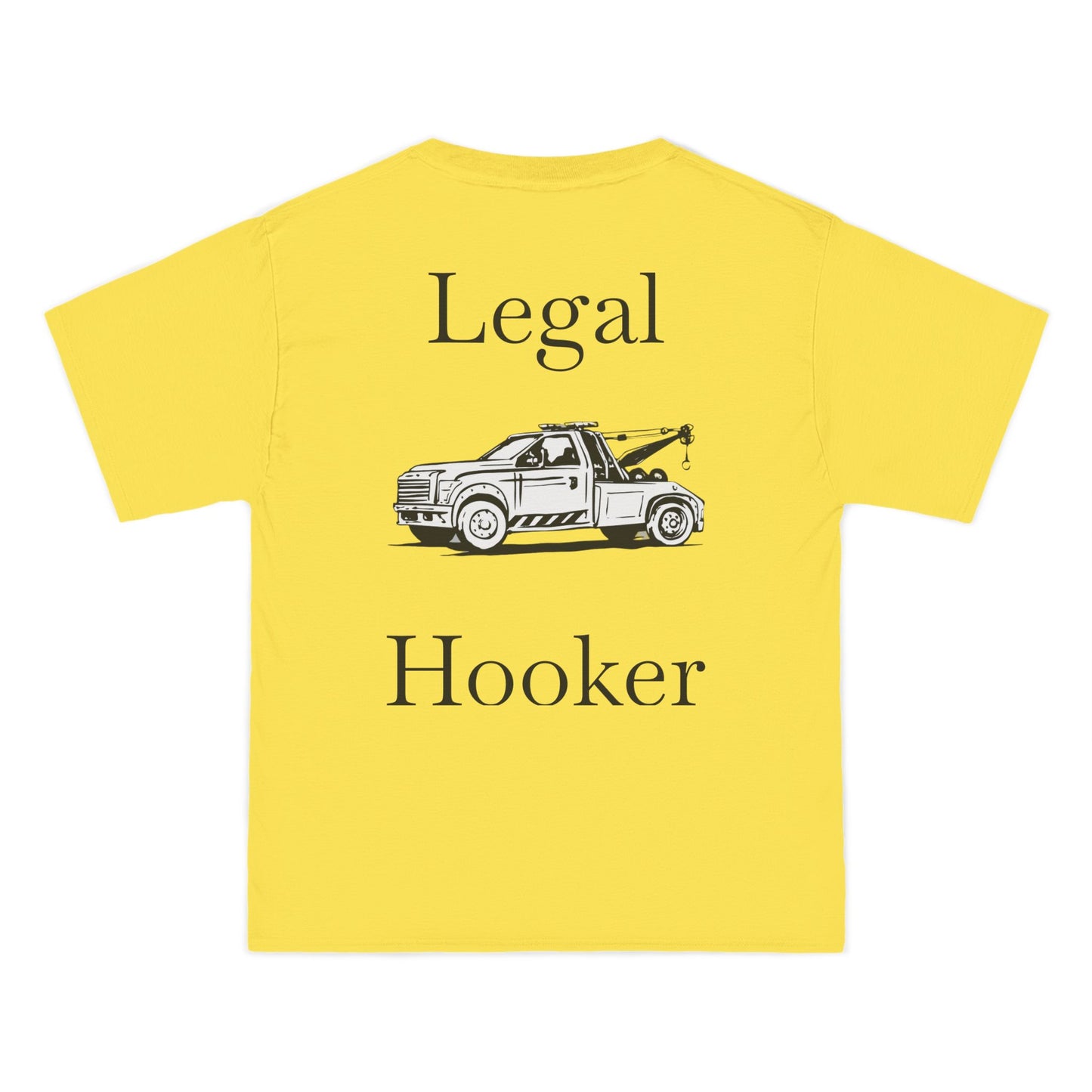 Legal H**ker Wheel Lift Tow Truck Men's Short-Sleeve Crewneck Tee