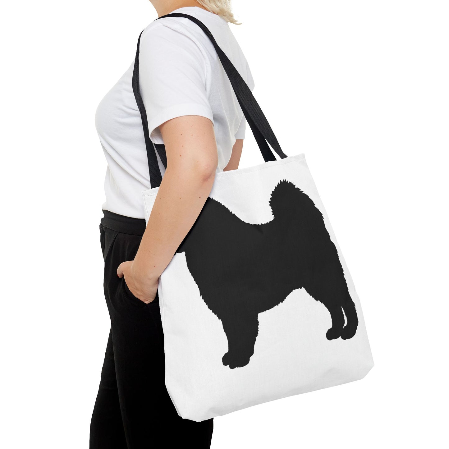 Samoyed Silhouette Tote Bag