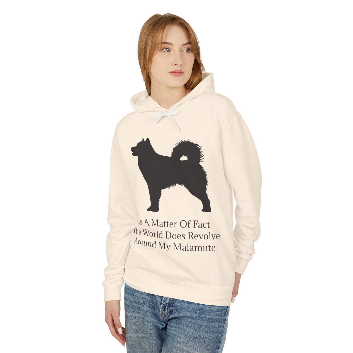 Matter Of Fact Malamute Unisex Lightweight Hoodie