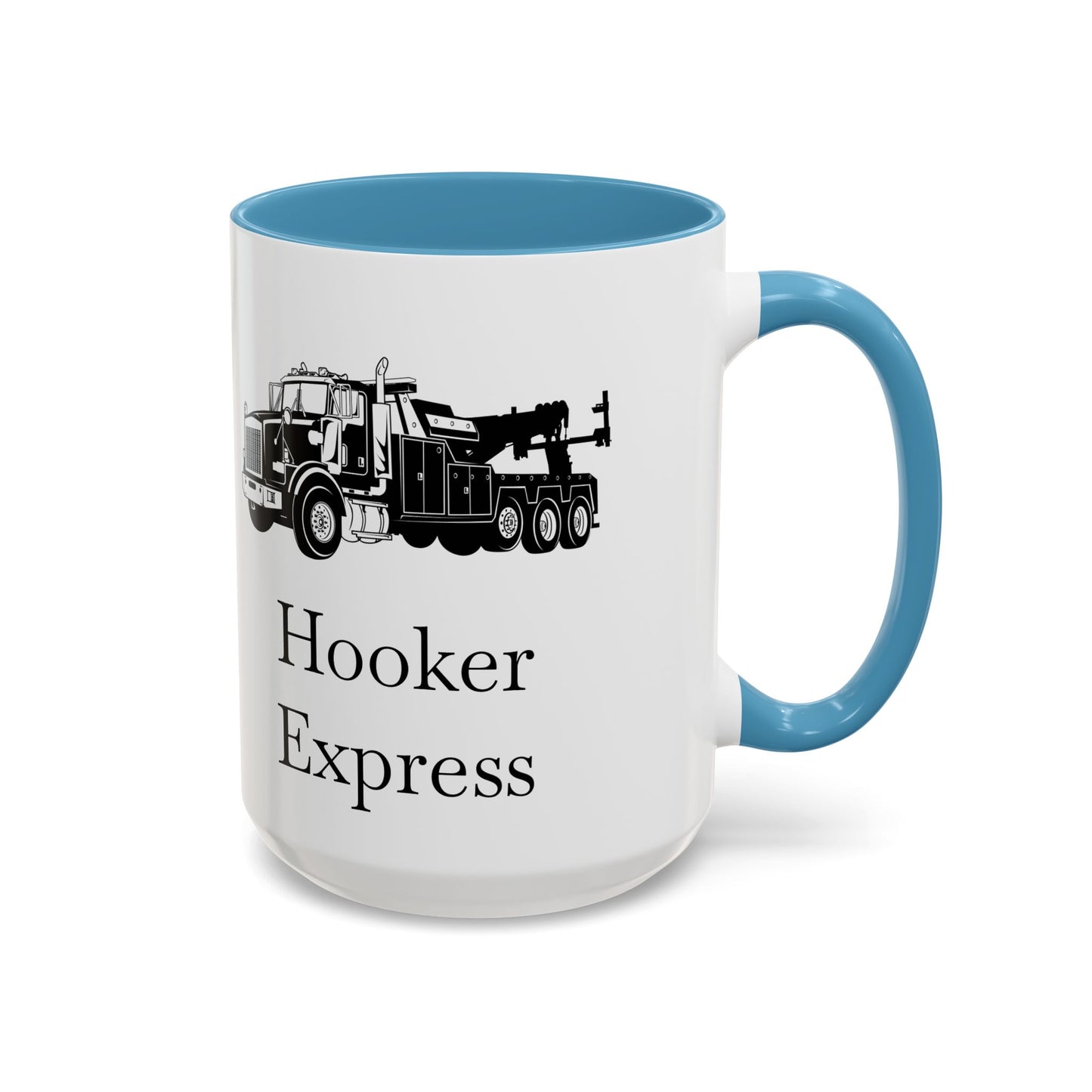 H**ker Express Heavy Tow Truck 2-Tone Coffee Mug