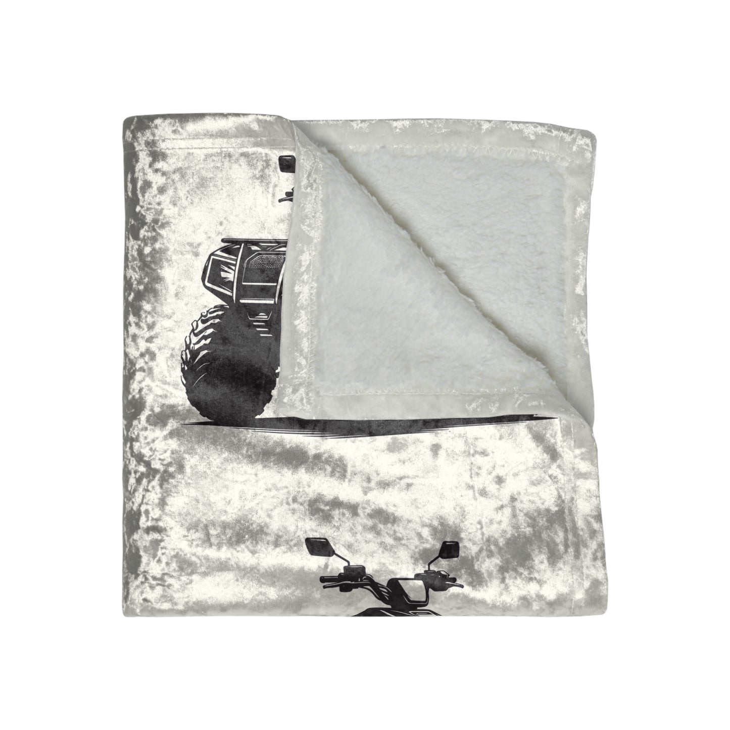 Off The Beaten Path Quad Crushed Velvet Blanket