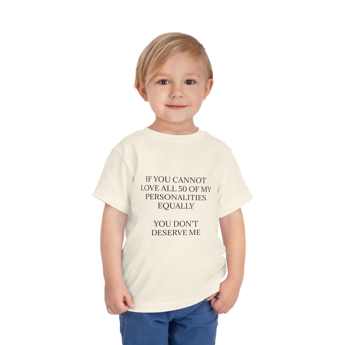 50 Personalities Toddler Unisex Short Sleeve Crewneck Tee