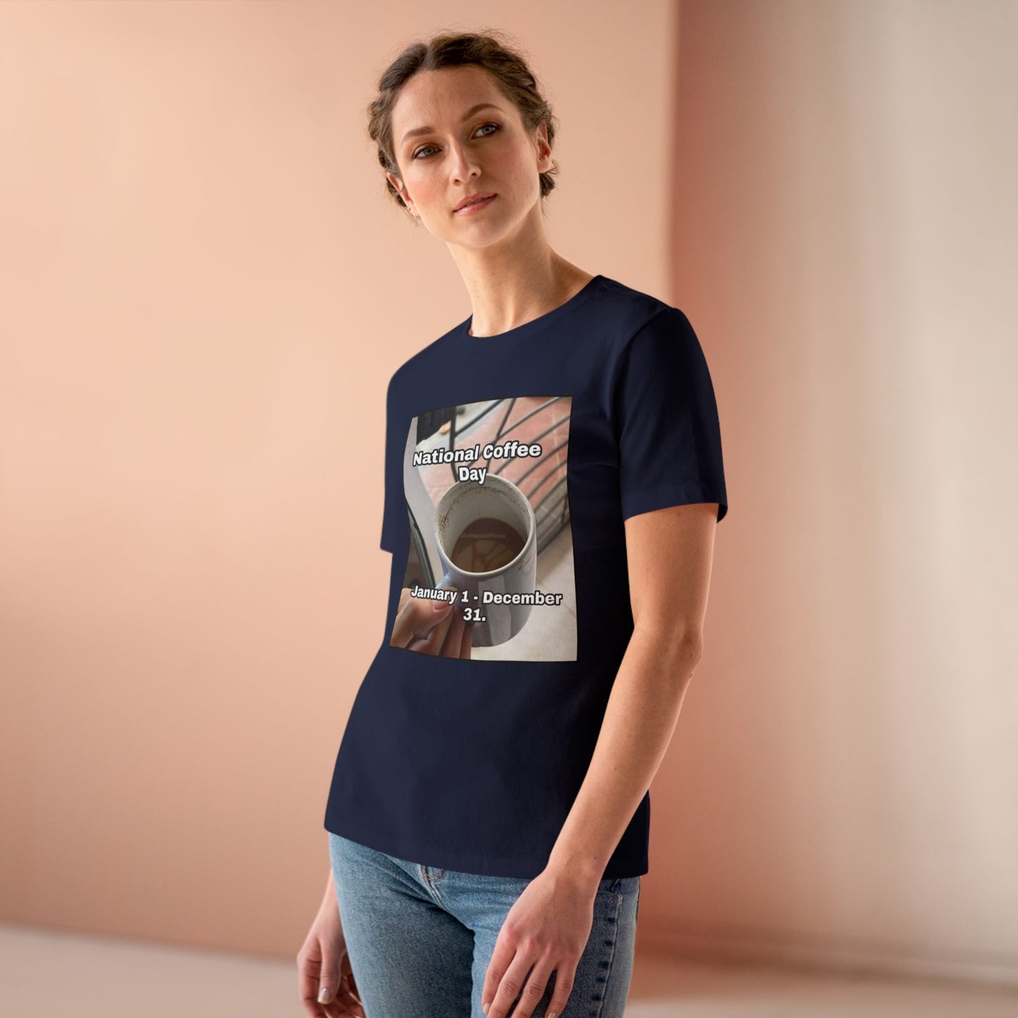 National Coffee Day Women's Short Sleeve Crewneck Tee