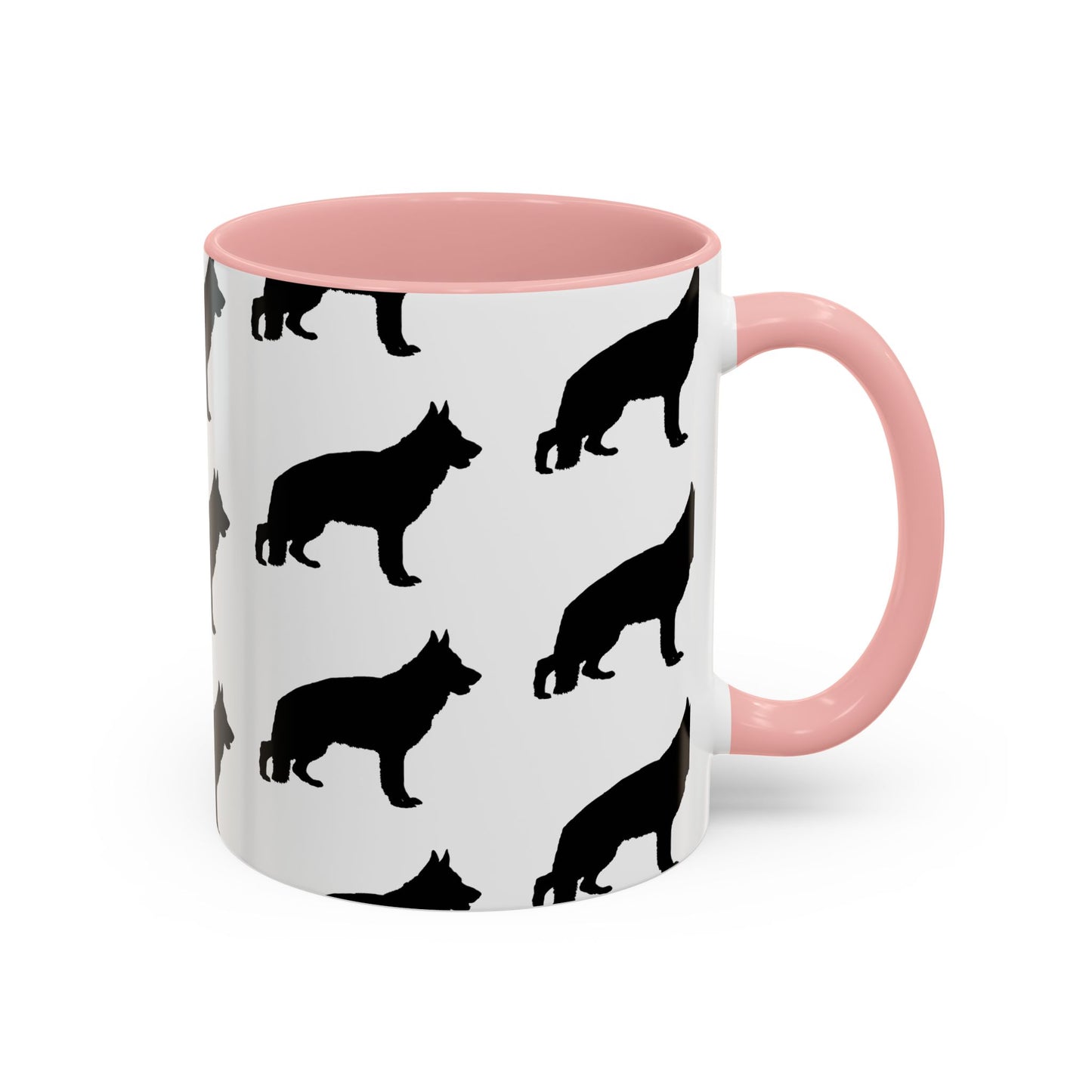German Shepherd Silhouette 2-Tone Coffee Mug
