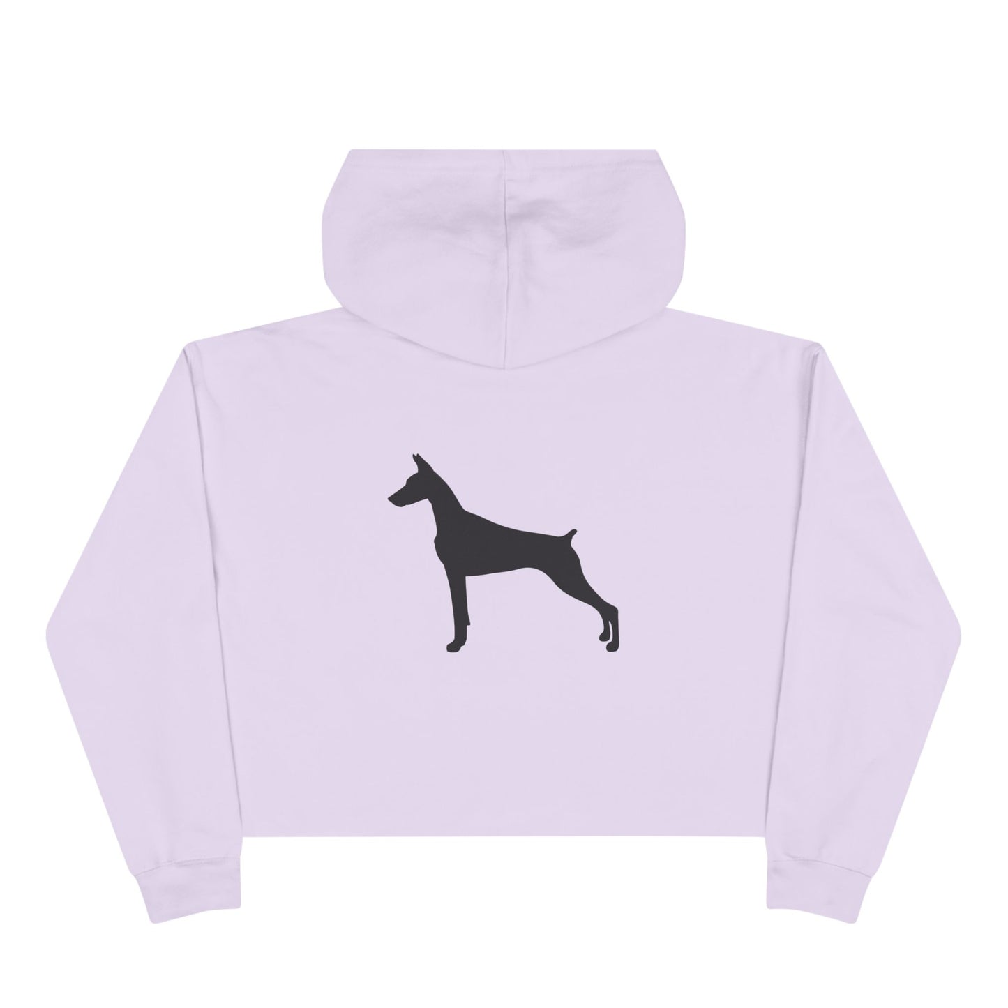 Doberman Silhouette Women's Crop Hoodie
