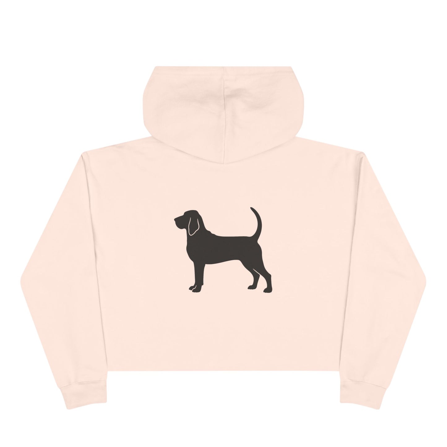Bloodhound Silhouette Women's Crop Hoodie