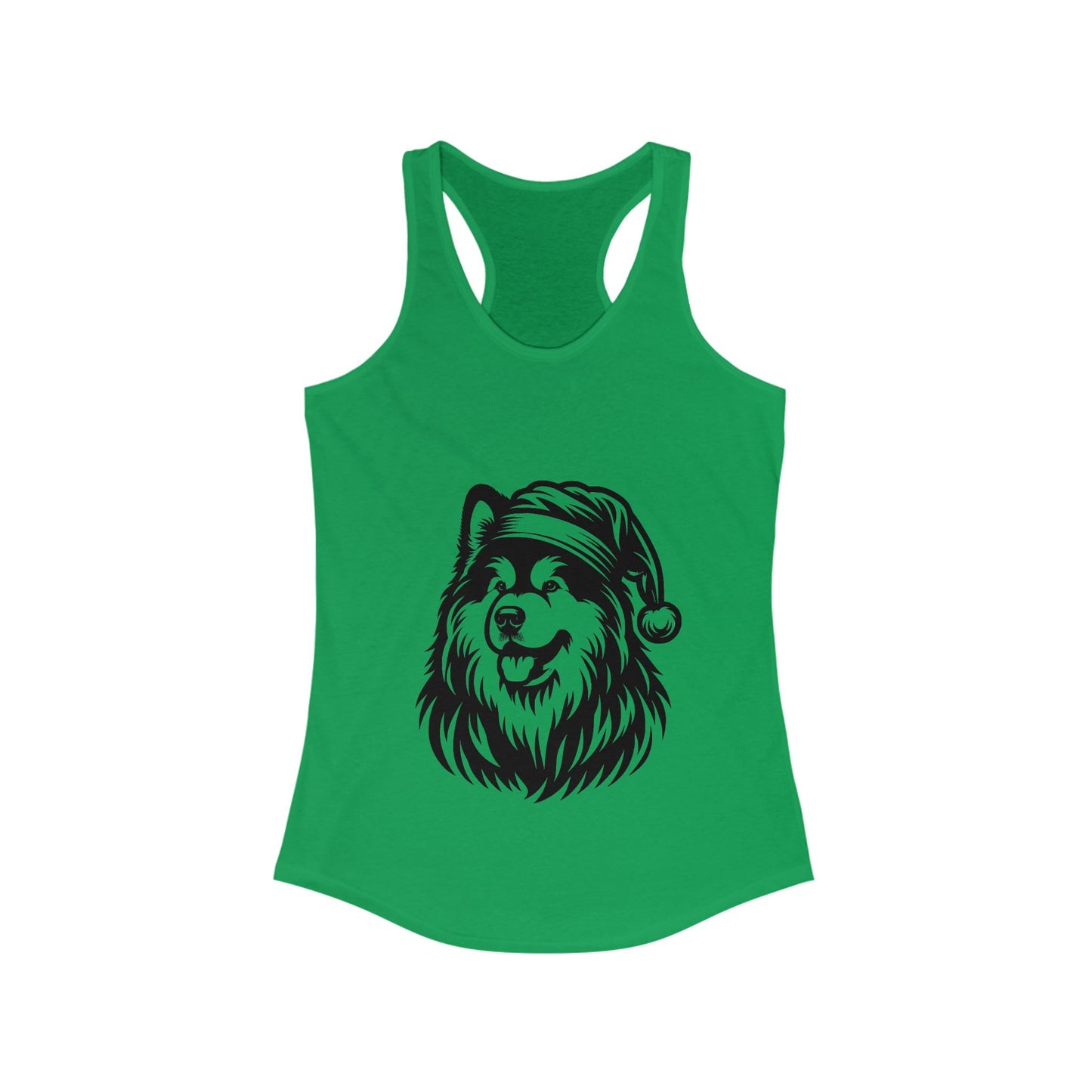 Santa Paws Malamute Women's Racerback Tank
