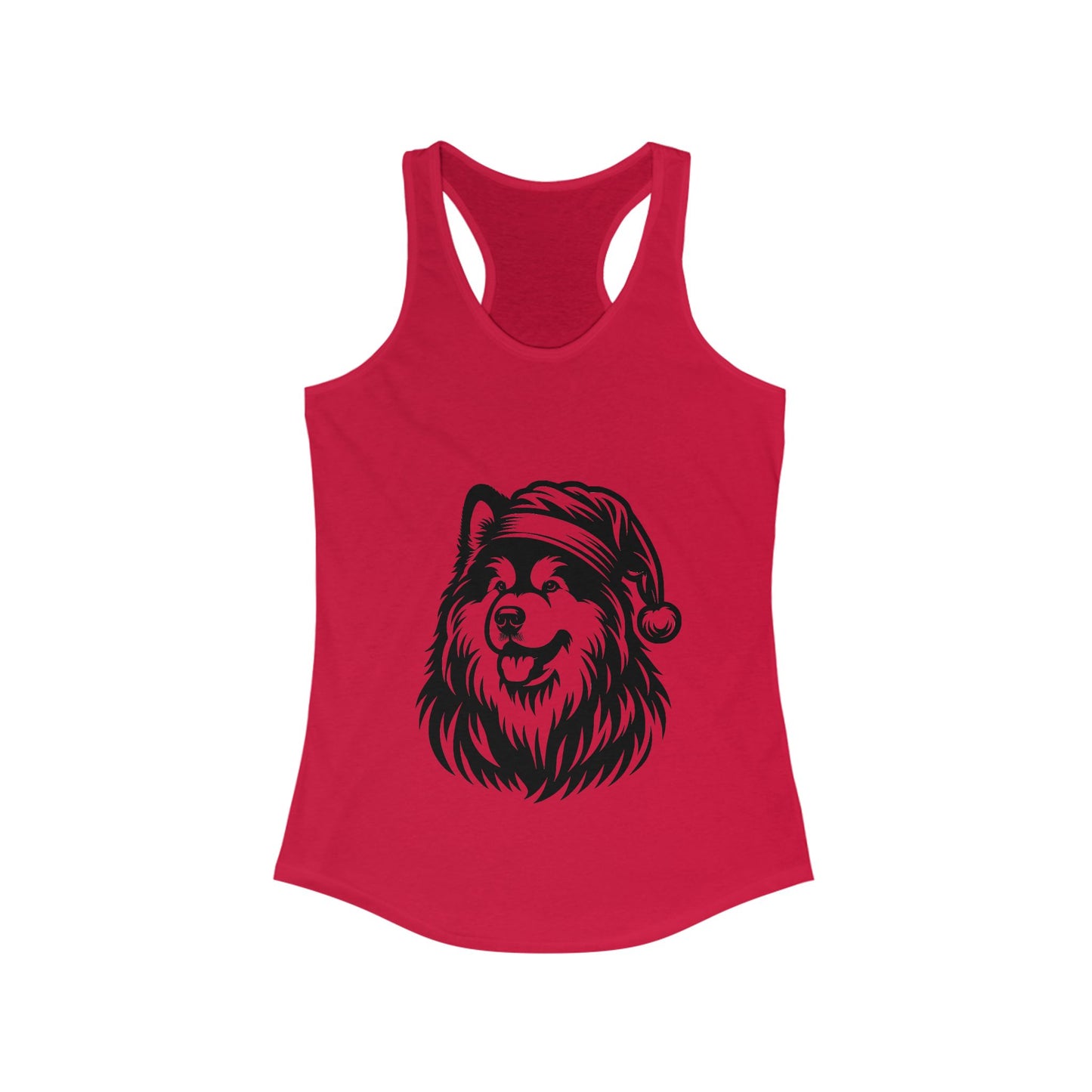 Santa Paws Malamute Women's Racerback Tank