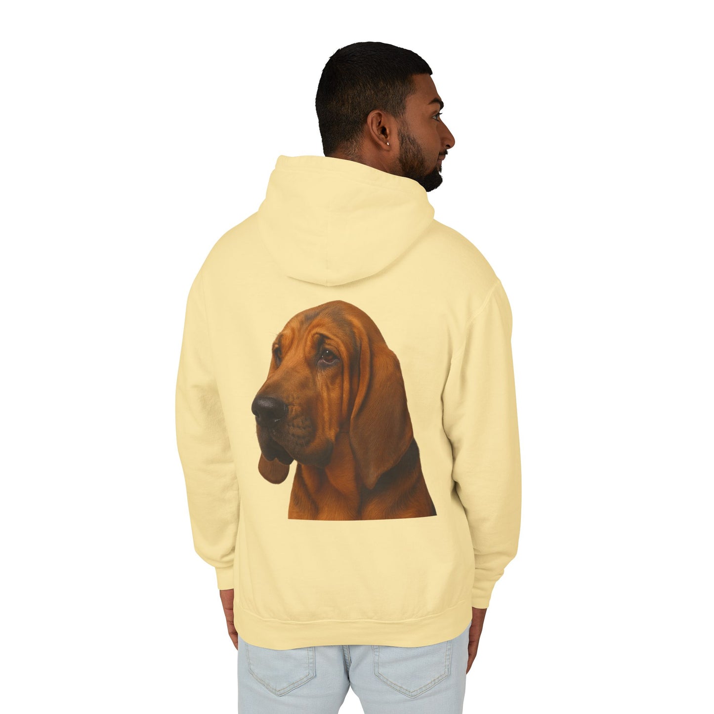 Bloodhound Head Unisex Lightweight Hoodie
